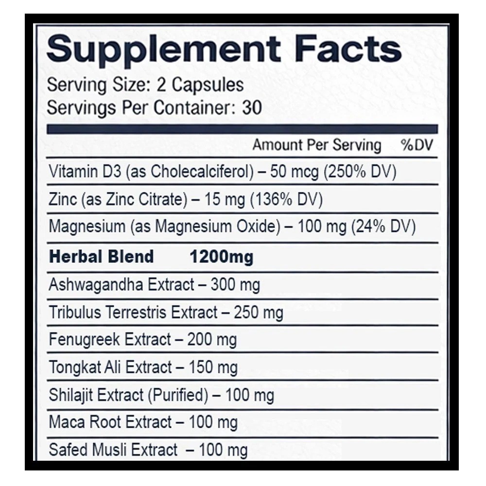 (5 Pack) Ultra Peak XL Man’s Advanced Male Support Supplement – 300 capsules