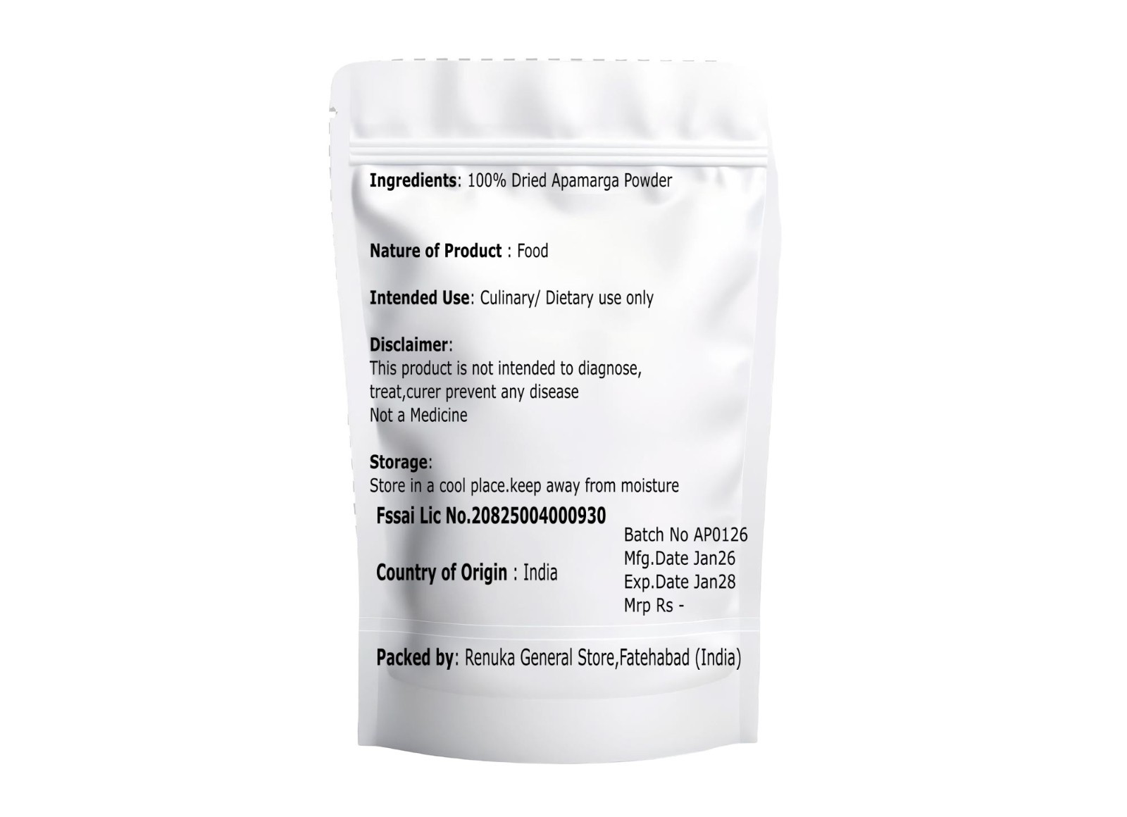 Apamarga herbal supplements Powder 50gm/100gm