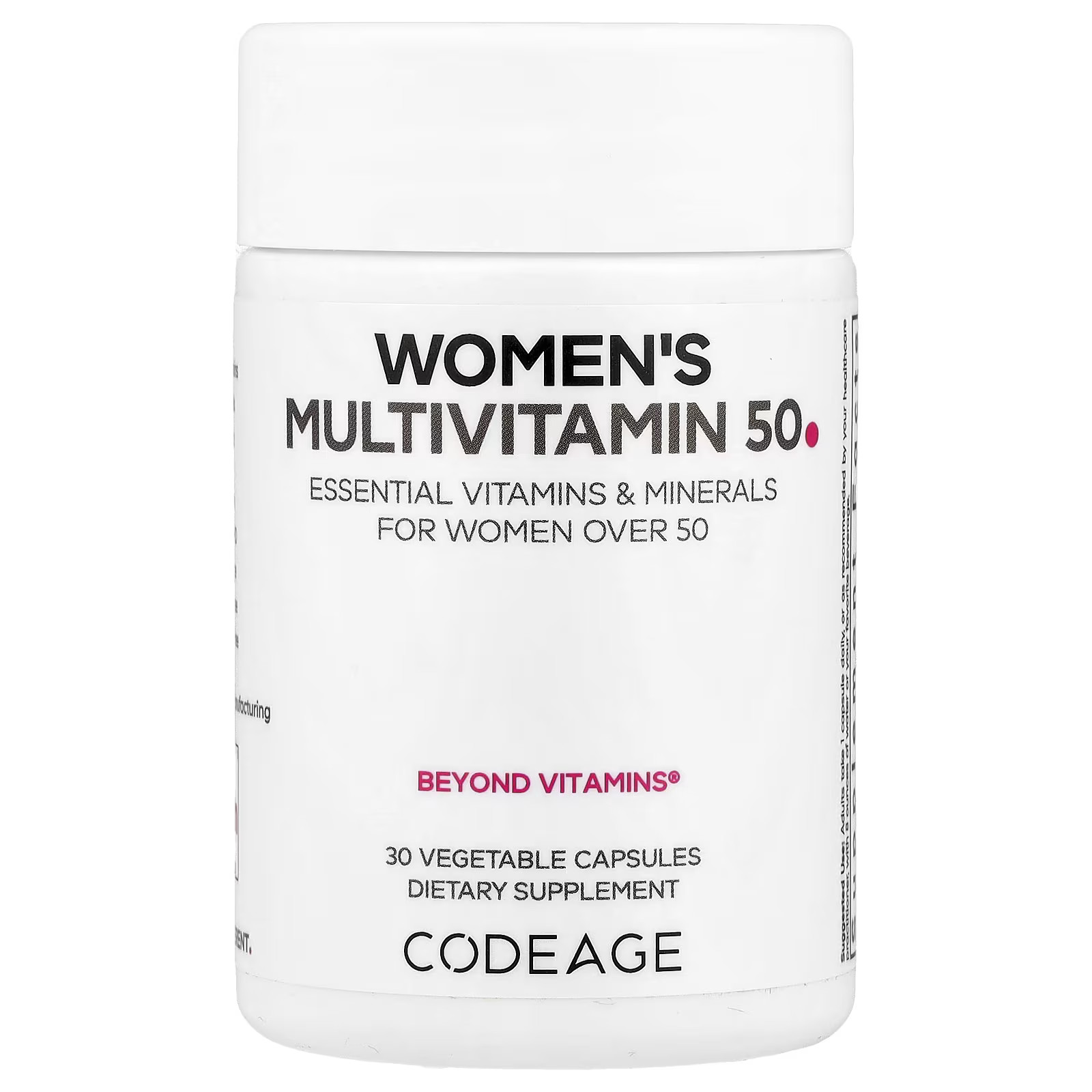 2 X Codeage, Women’s Multivitamin 50, 30 Vegetable Capsules-worldwide