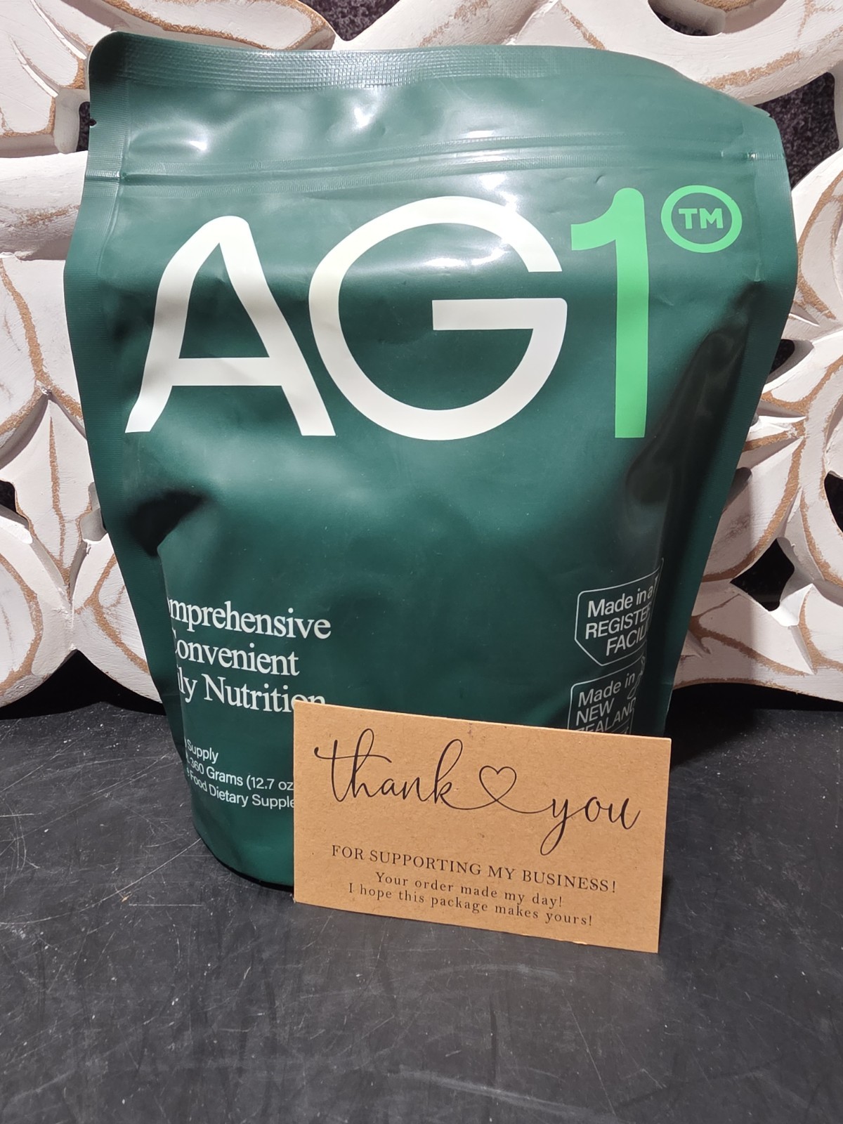 AG1 Athletic Greens Powder Pouch 12.7oz / 360g 30 Day Supply 1 Bag NEW SEALED