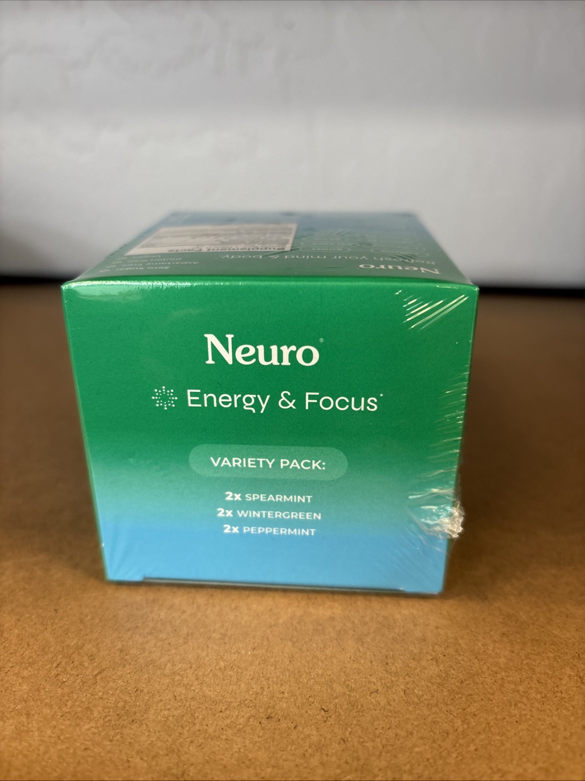 Neuro Energy & Focus Gum – 6-Pack Variety – Spearmint, Wintergreen, & Peppermint