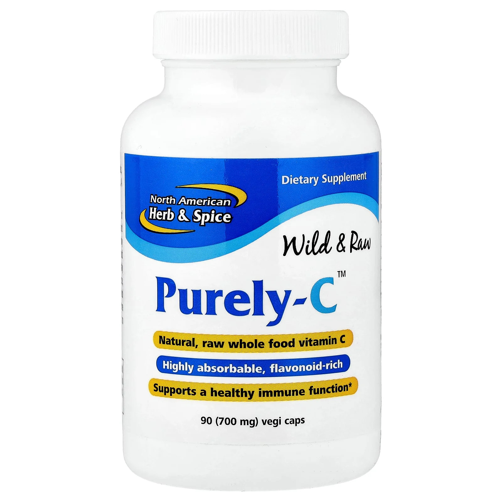 2 X North American Herb & Spice, Purely-C�, 700 mg, 90 Vegicaps