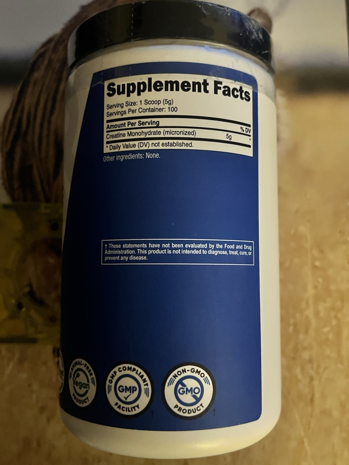 Nutricost Pure Creatine Monohydrate 500 Gram Powder Exp: 07/2028