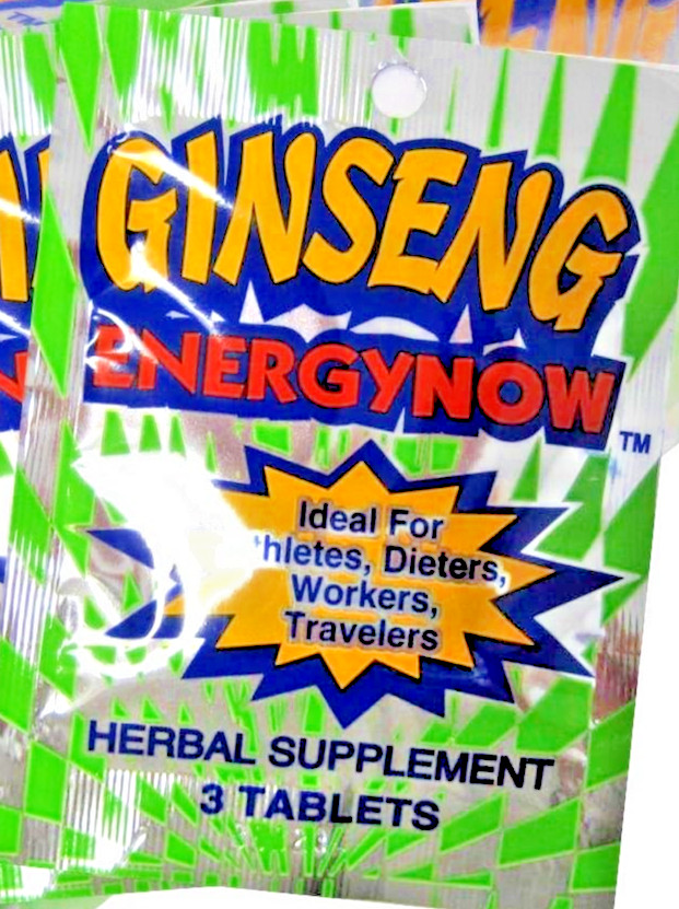 Energy Now Ginseng Herbal Supplements 72 Packs 3 Pills In Each Pack 3 Boxes