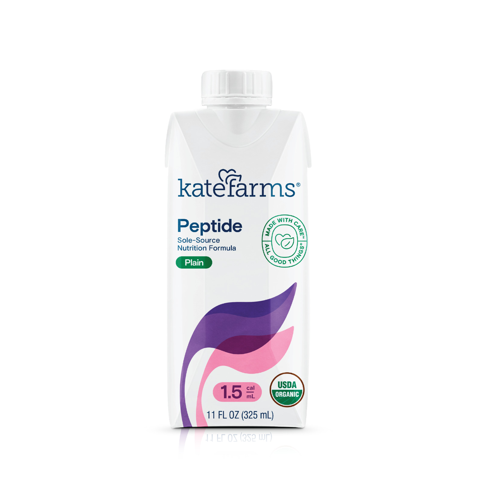 Kate Farms Organic Peptide 1.5 Nutrition Formula Plain 11oz Case Of 12 Exp 2027