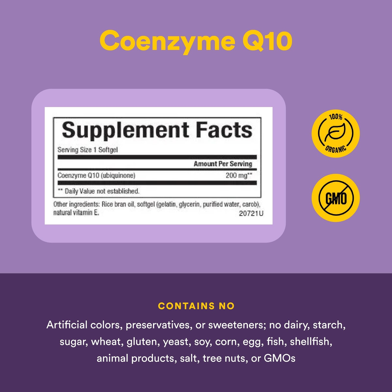 Natural Factors Coenzyme Q10 – Antioxidant 60 Count (Pack of 1), Default