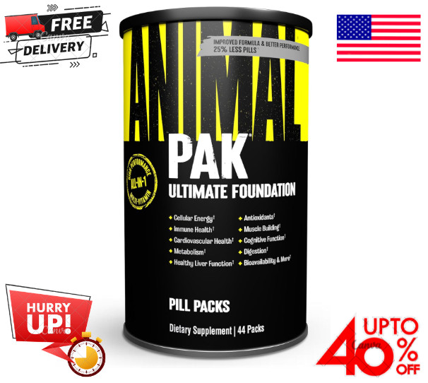 Animal Pak – Convenient Multivitamin for Men & Women Daily All-in-One 44 Count..