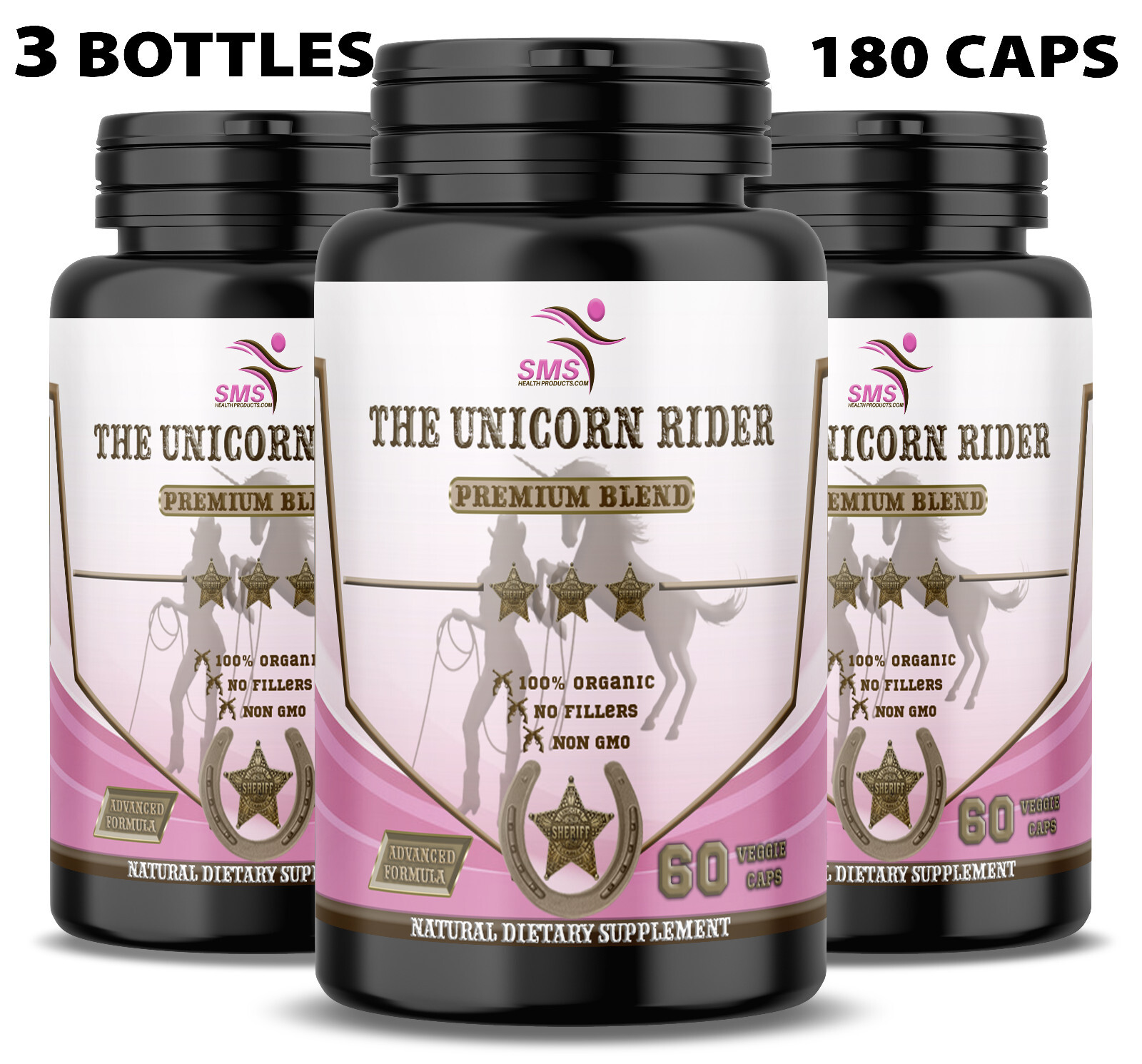The Original Unicorn Rider 180 Vegetarian Caps For Womens Health Organic By SMS