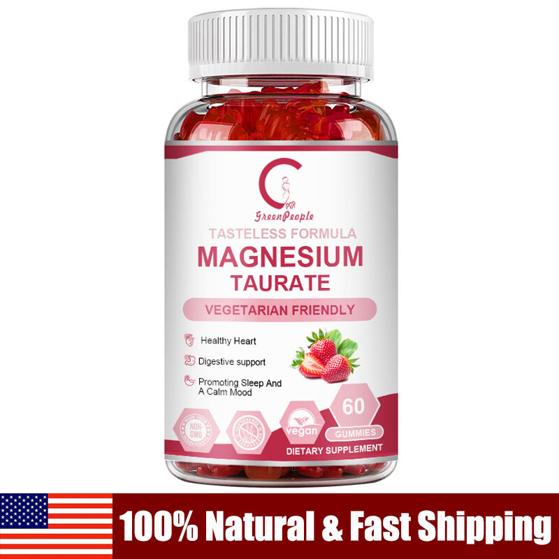 Magnesium Taurate 1800MG Stress Support ,Improve Sleep Quality,Calm Mood 60Pcs