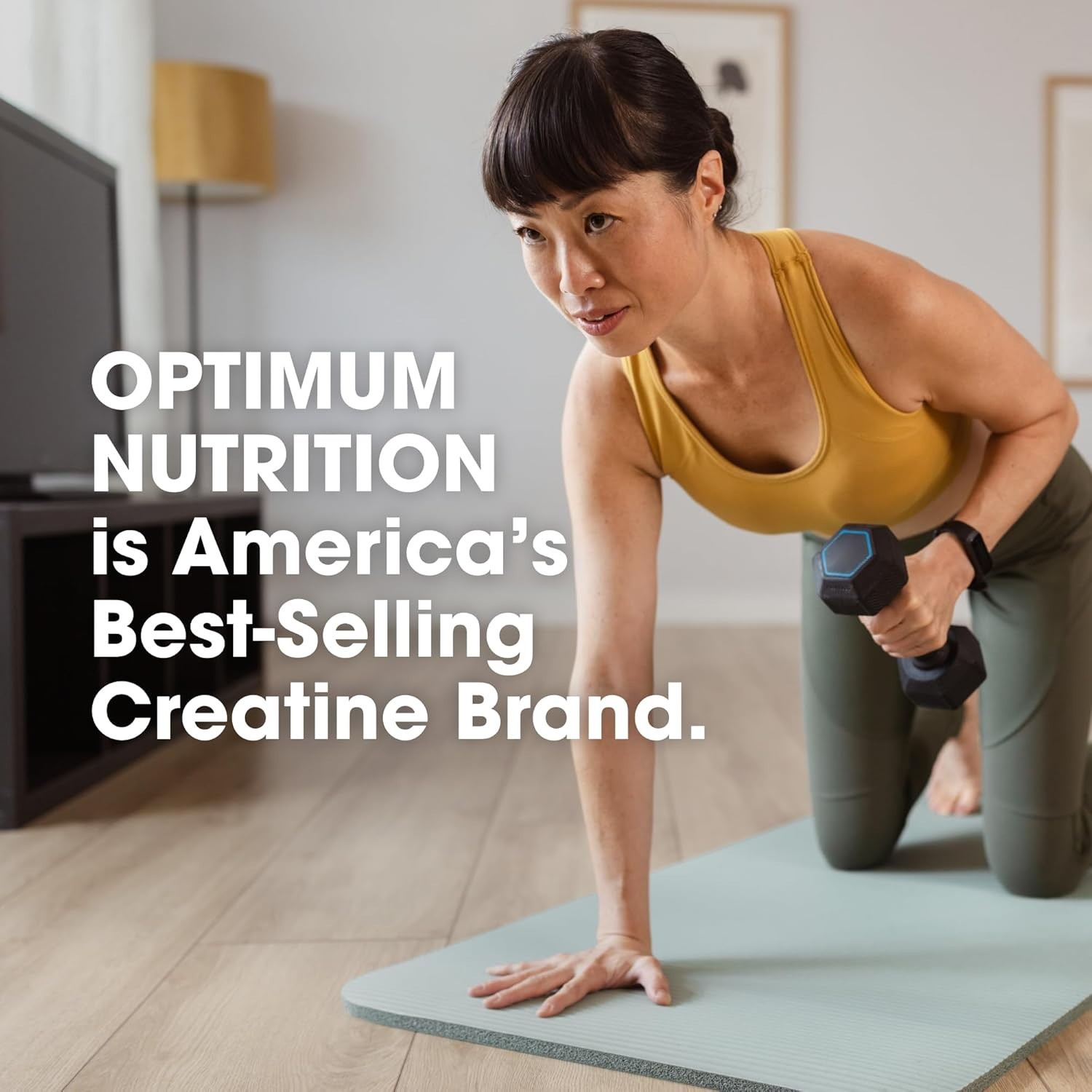Optimum Nutrition Creatine Monohydrate Plus Powder Strawberry Peach 40 Servings