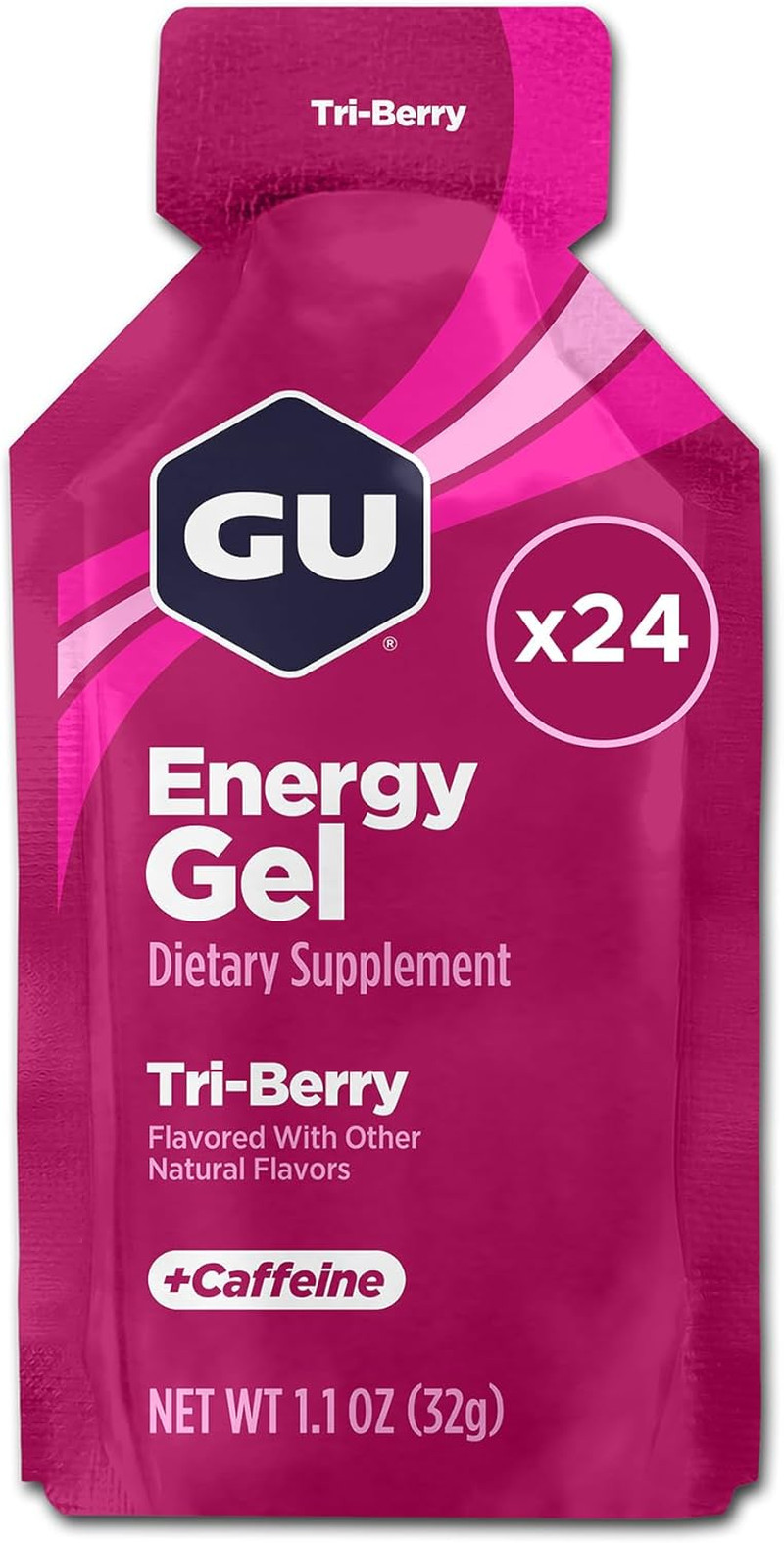 GU Energy Original Sports Nutrition Energy Gel Caramel Macchiato 8, 24 Count Box