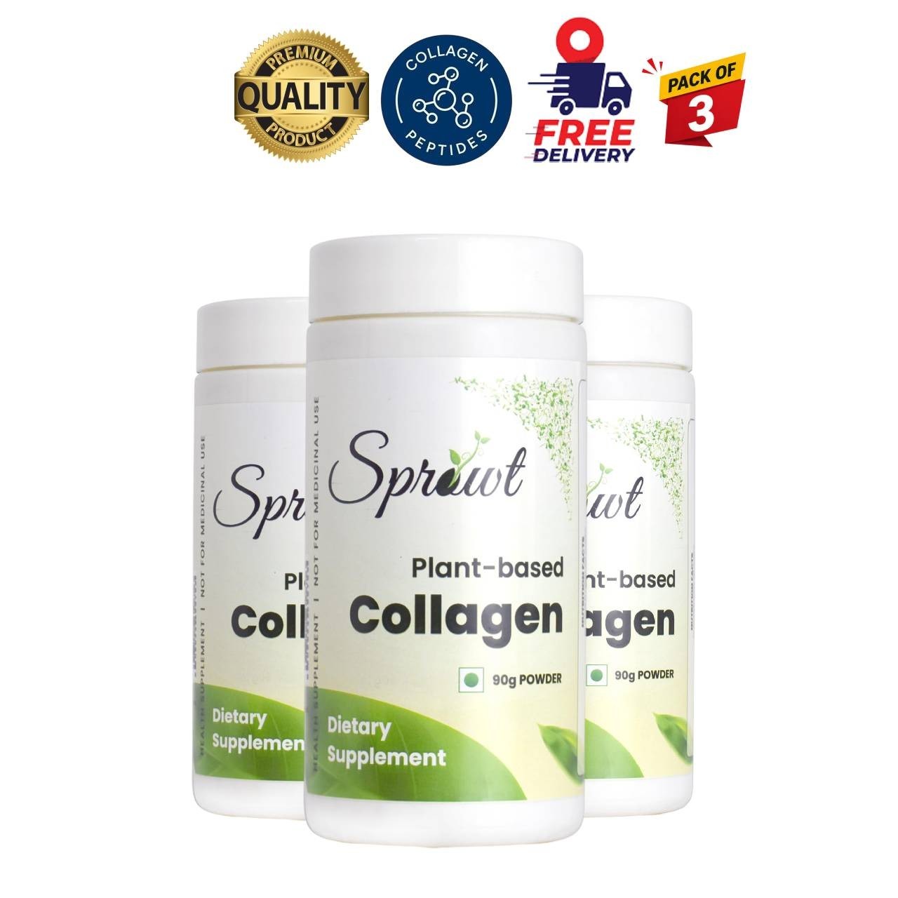 Spro.wt Collagen Supplement 90g Pack of 3 Hair Skin Support