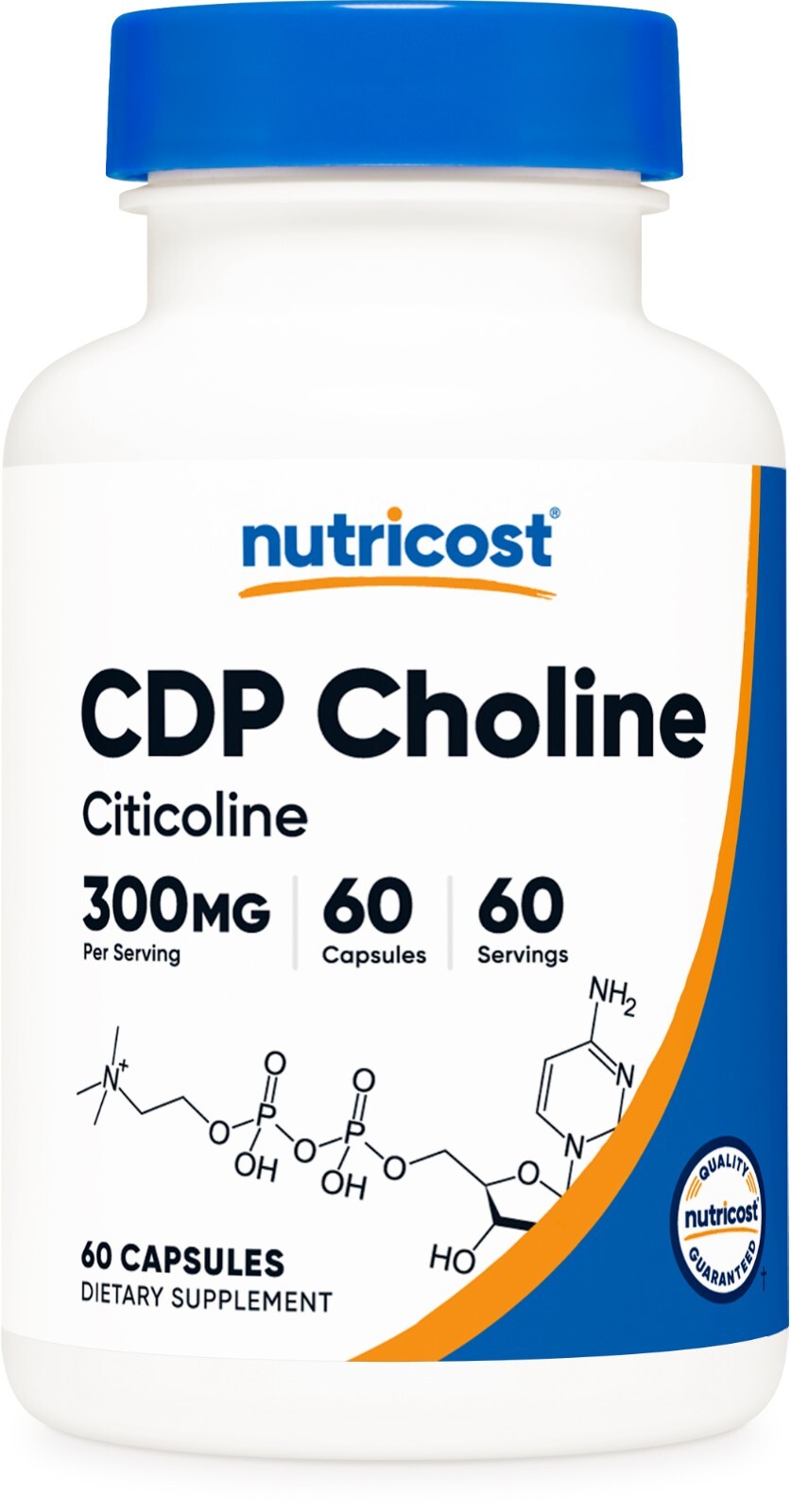 Nutricost CDP Choline (Citicoline) 60 Capsules – 300mg
