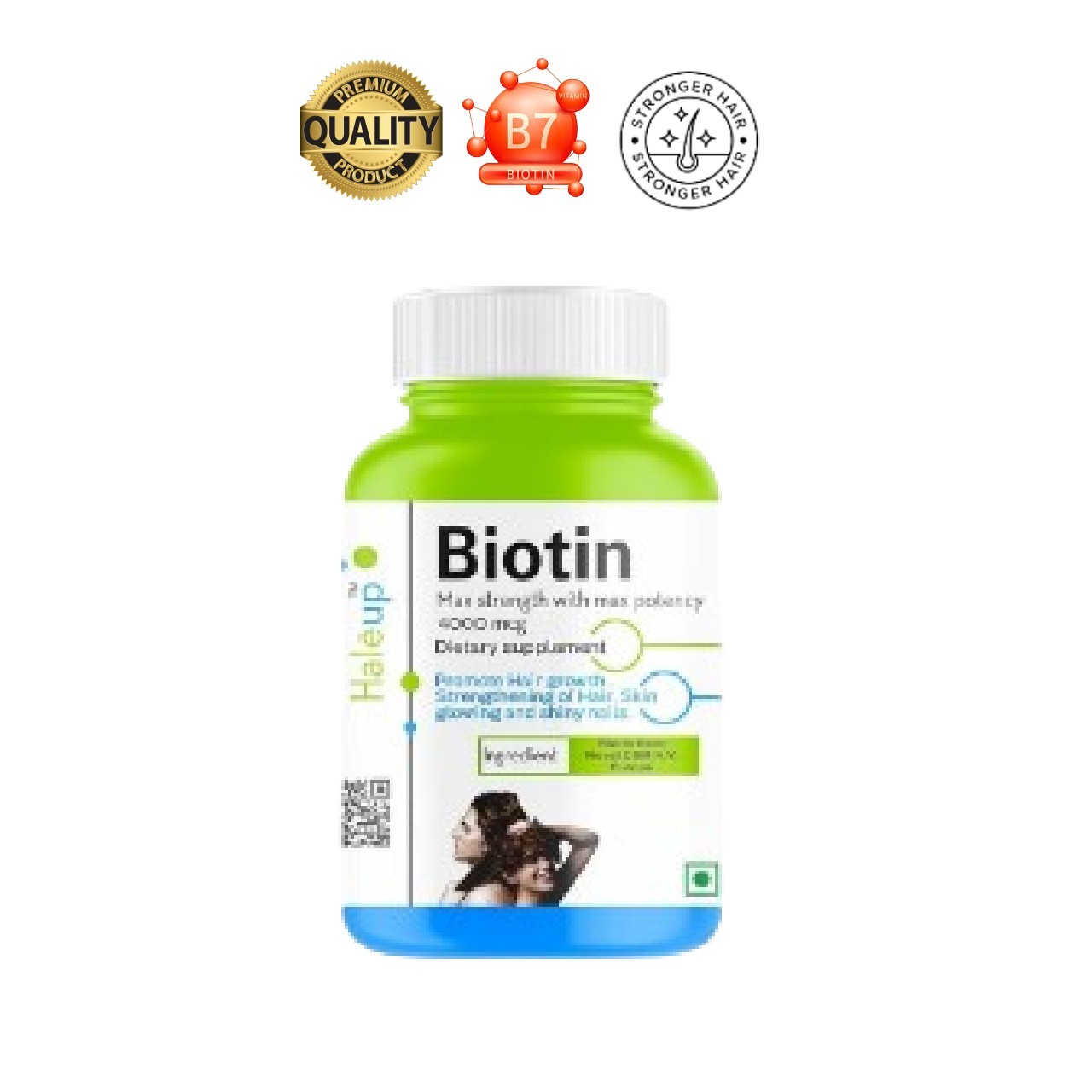Hale.up Biotin 60 Veg Capsules Hair Skin Nails Support