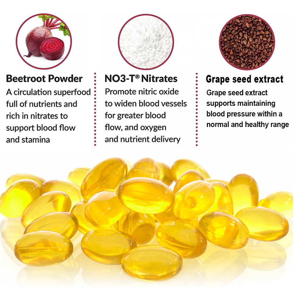 1-4 Packs Total Beet Root | Natural Energy & Blood Pressure Support Capsules