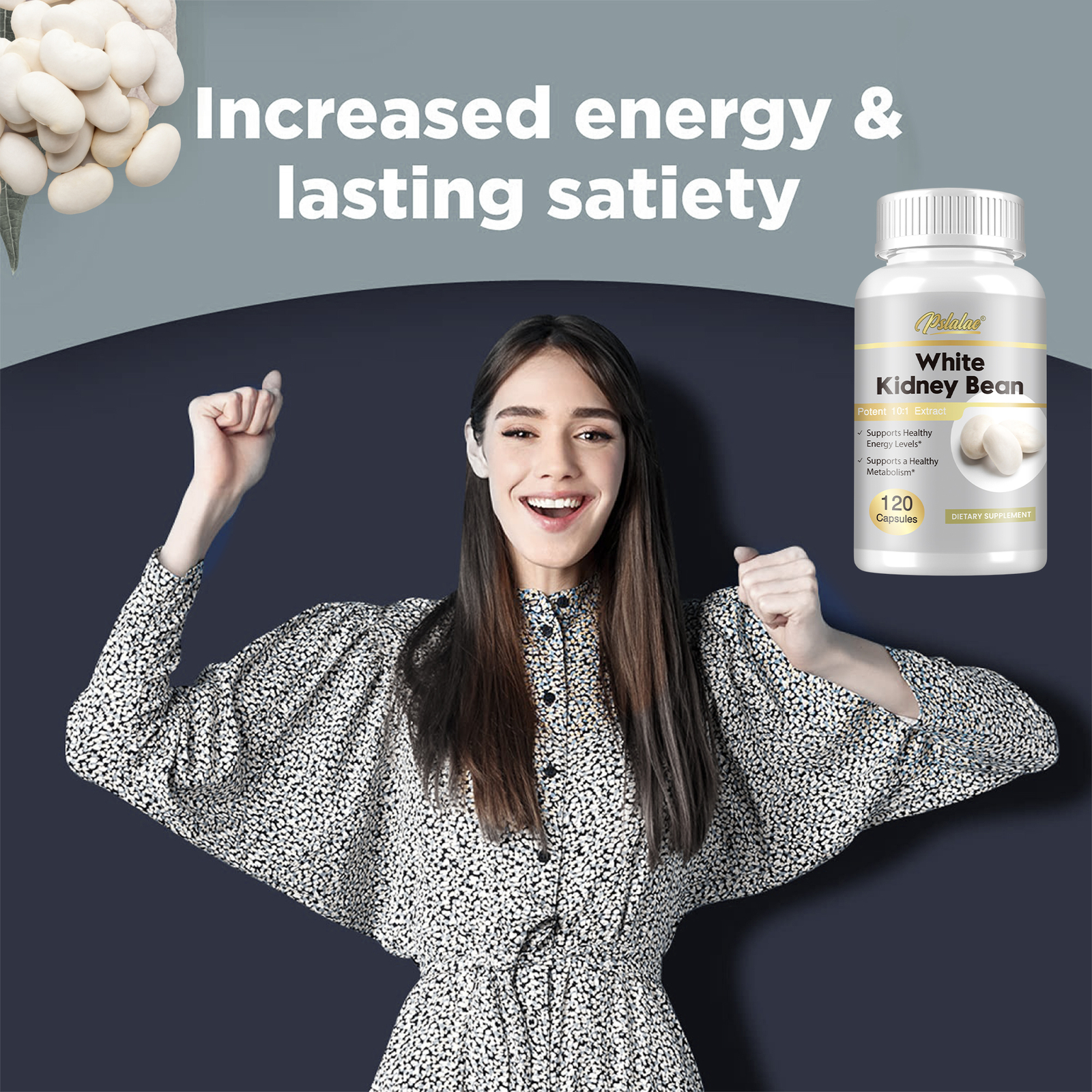 White Kidney Bean 1800mg – Carbohydrate Control, Fat & Carb Blocker, Weight Loss