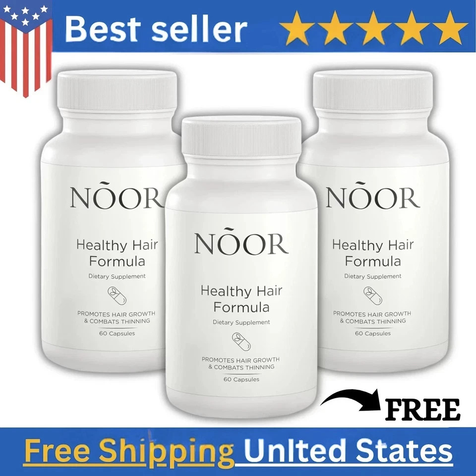 3-Pack NOOR Wellness Hair Formula – NOOR Hair Growth Supports Capsule