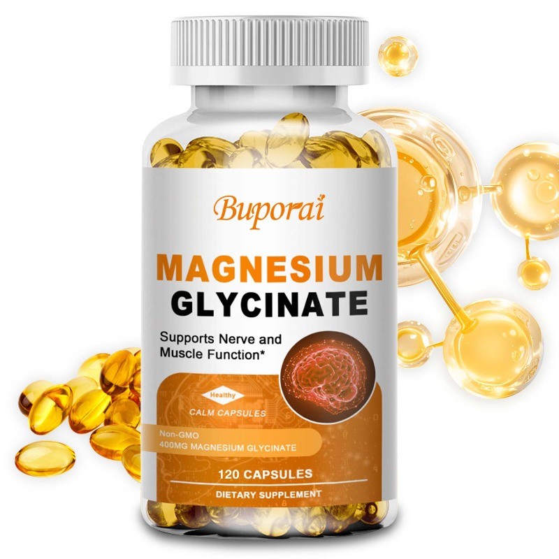 Magnesium Glycinate 120pcs, Relaxation,for Muscle,Joint,Heart & Digestive Health