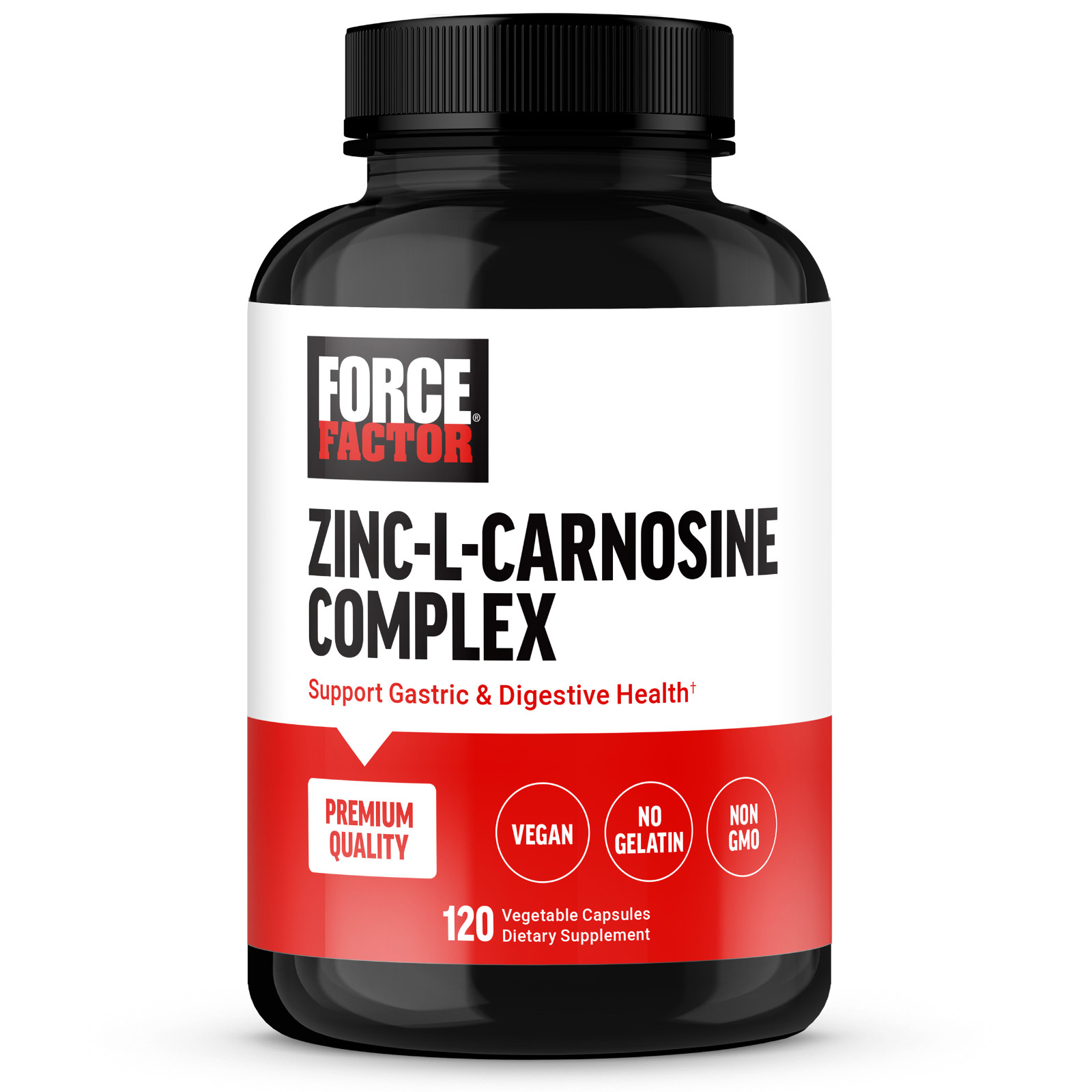 FORCE FACTOR Zinc L-Carnosine Capsules to Support Gastric and Digestive Health