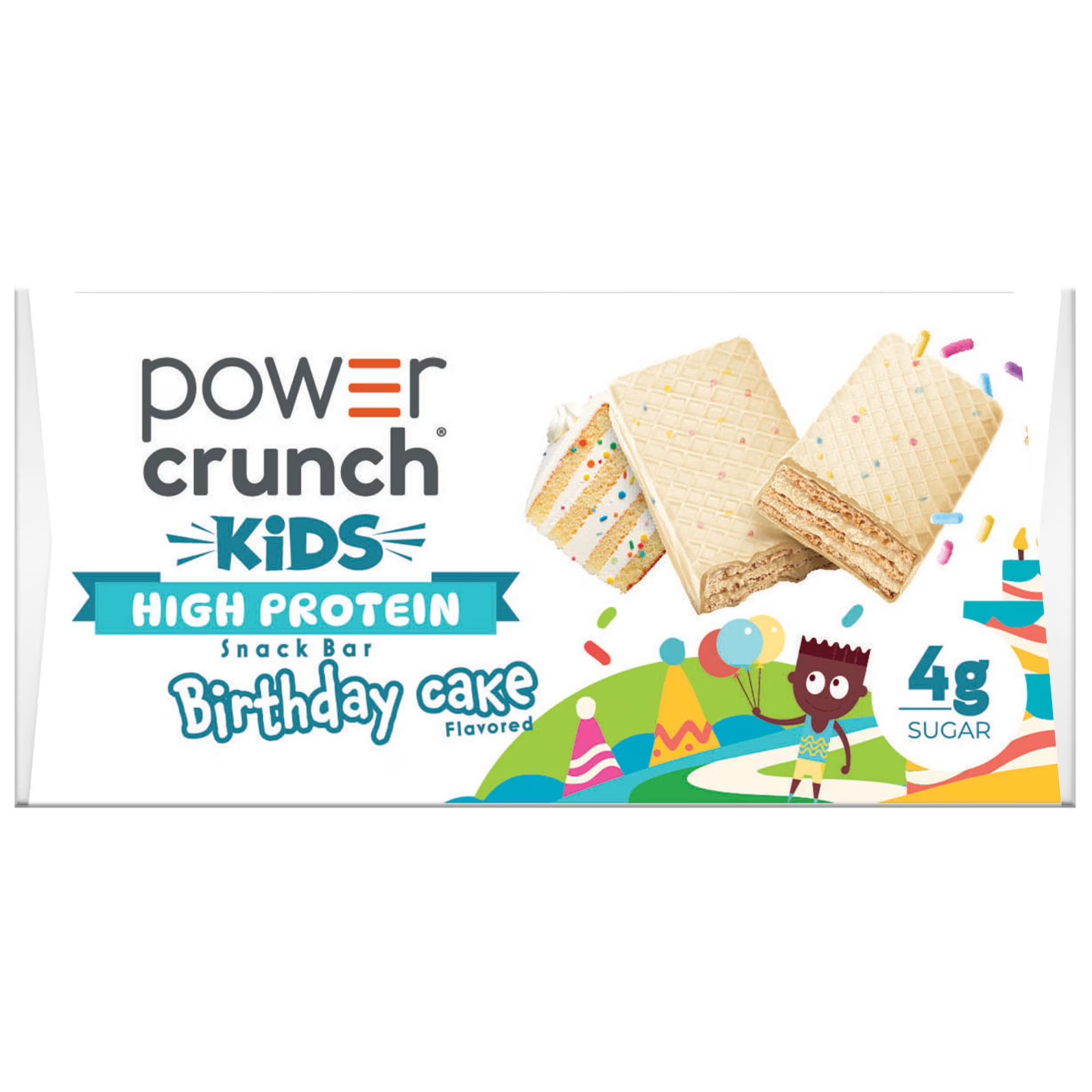 Power crunch Kids High protein Snack Bars birthday cake 1.13 oz 5 Count……