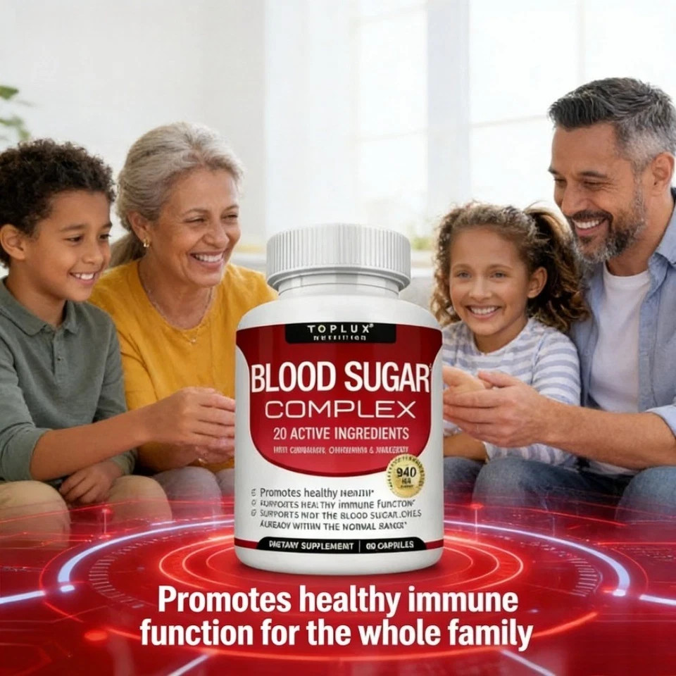 Blood Sugar Complex with 20 Vitamins and Minerals , 60 Caps