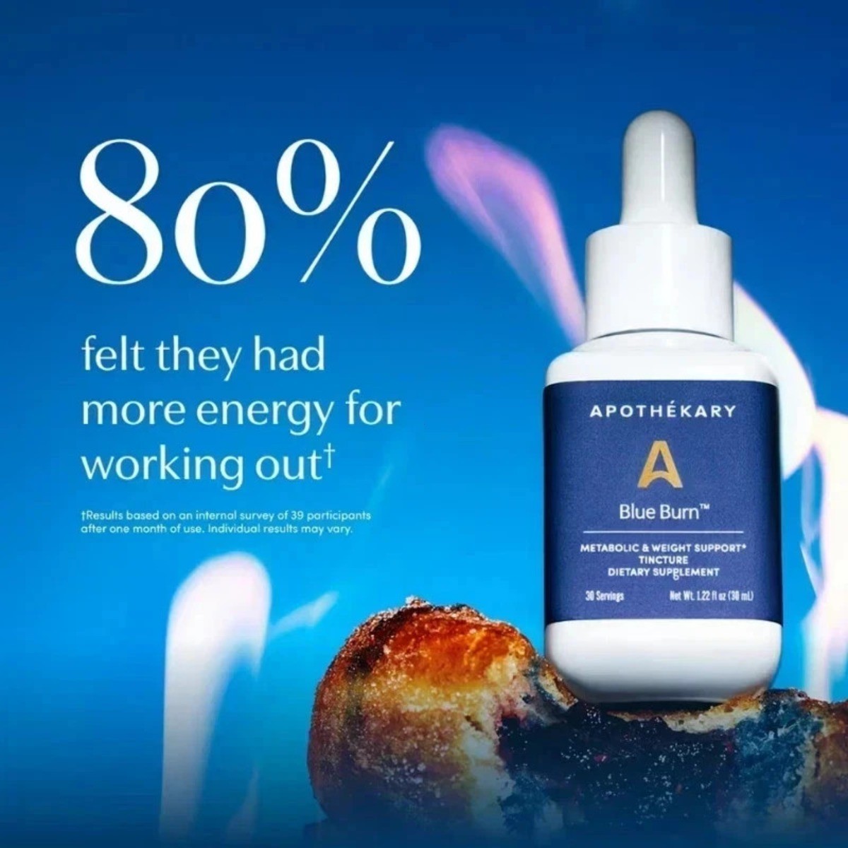 Apothékary Blue Burn Tincture 1 oz –Metabolic & Weight Support, Herbal Extract