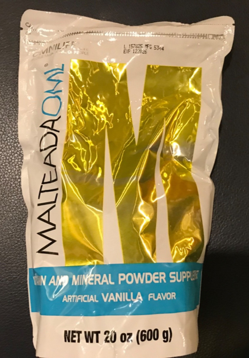 Malteada OML Vitamin and Mineral Powder Supplement, Vanilla 20 oz