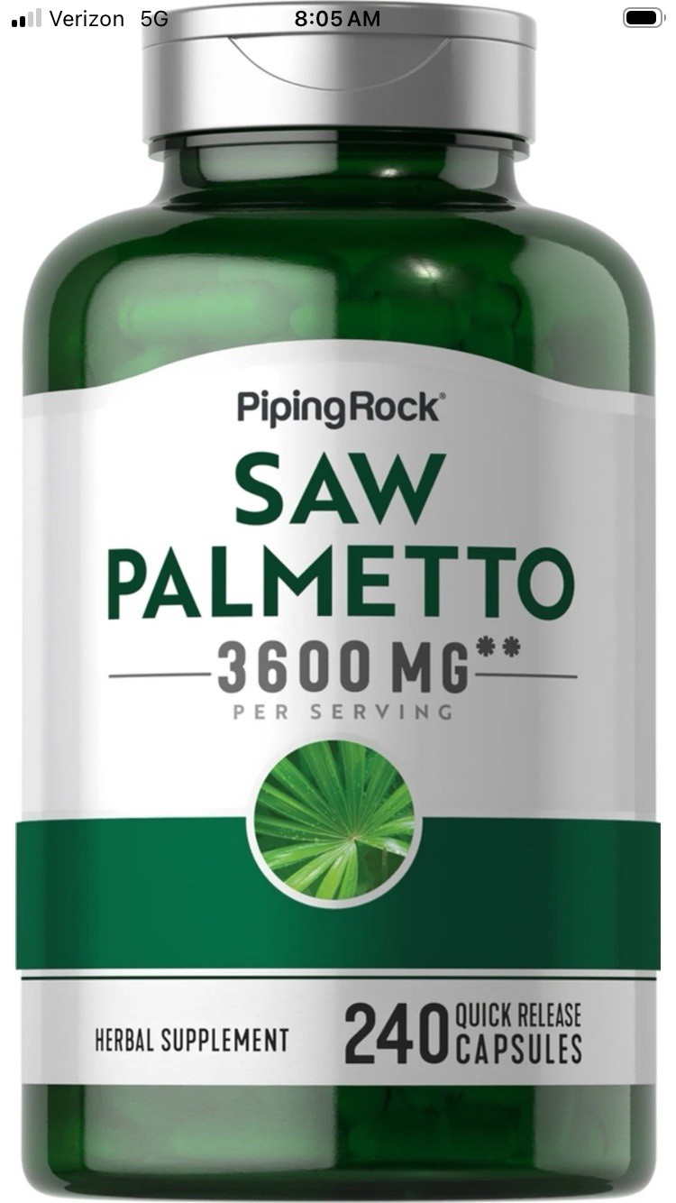 Saw Palmetto 3600 mg | 240 Capsules | Prostate Supplement | by Piping Rock