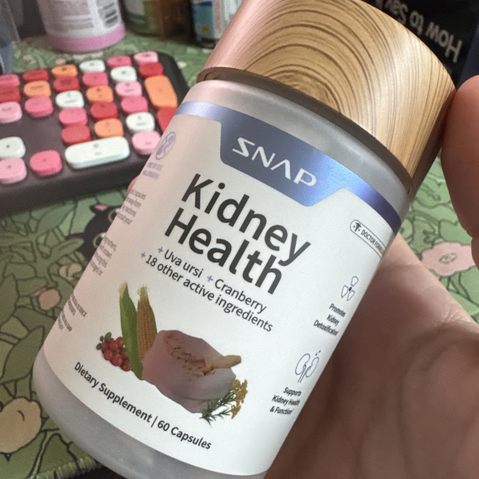 Snap Supplements Kidney Health Support – Kidney & Urinary Tract 60 Ct exp 2029