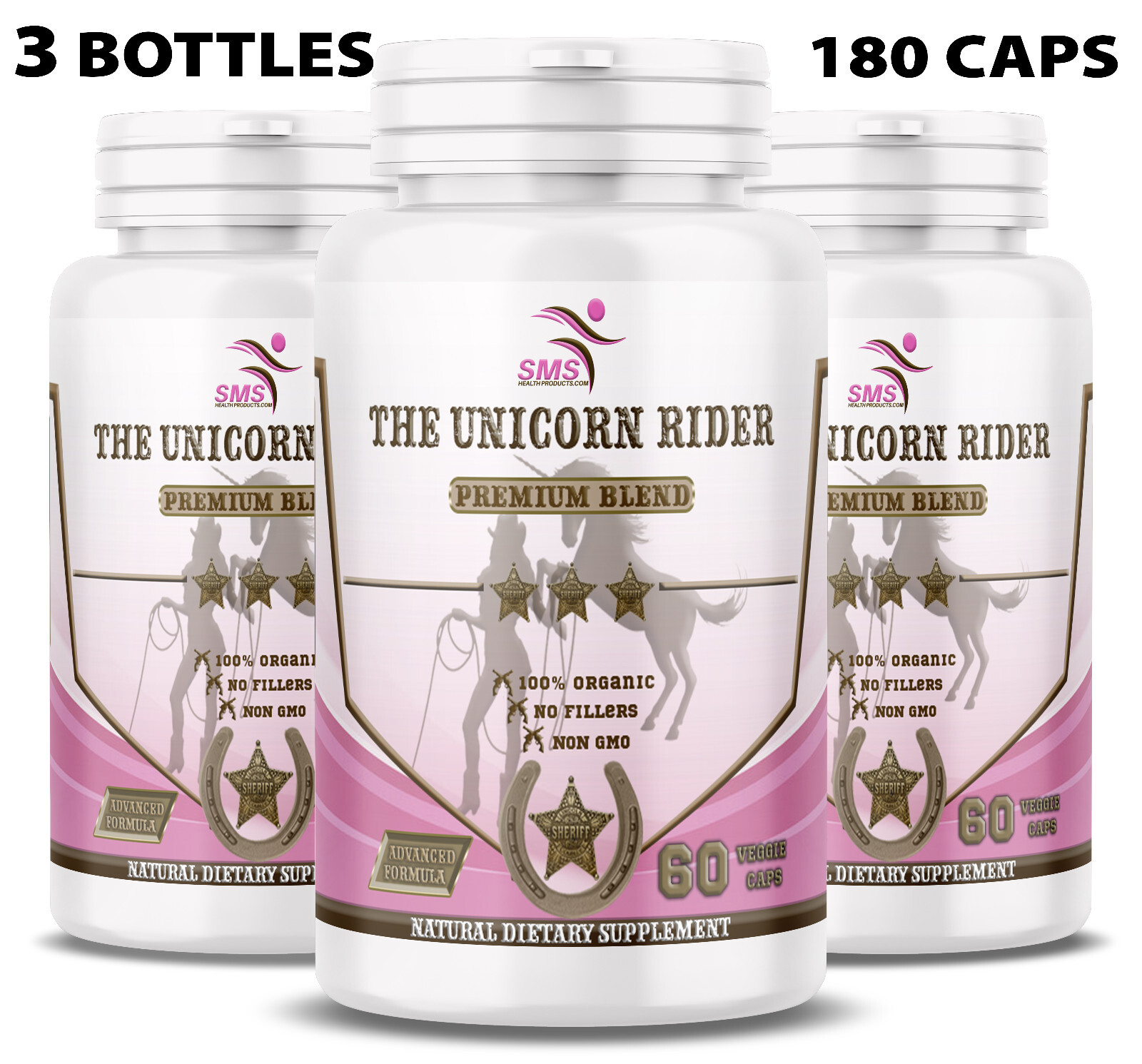 The Original Unicorn Rider 180 Vegetarian Caps For Womens Health Organic By SMS