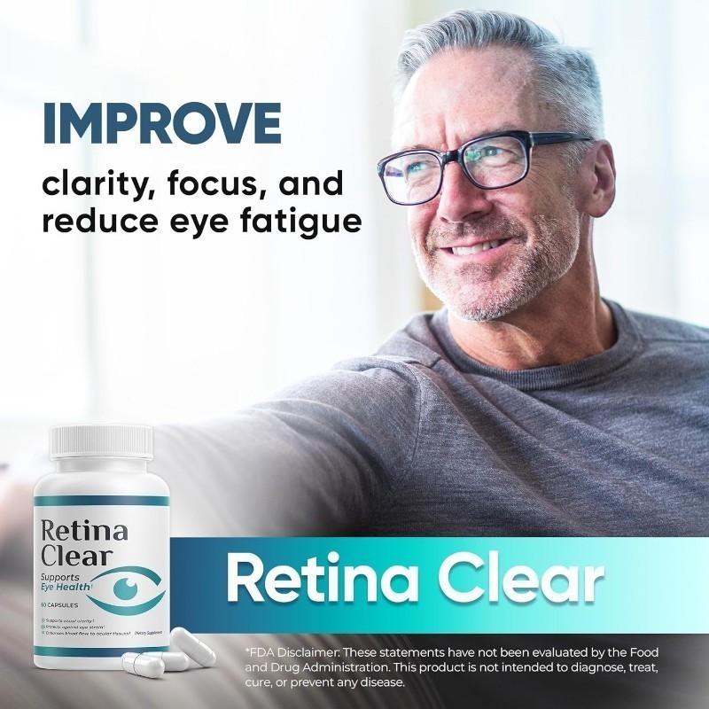 Retina Clear Vision Relief Supplement-Eye Health Formula with Lutein Zeaxant