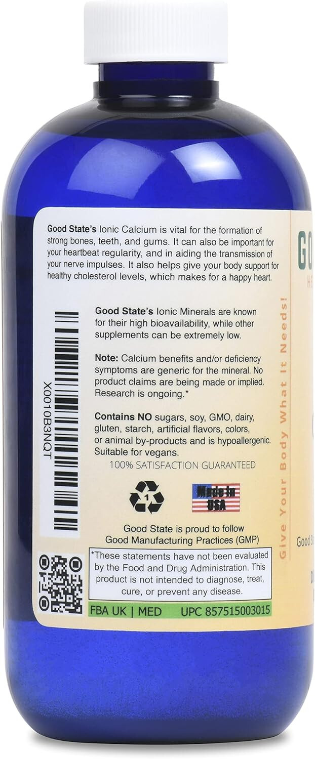 Good State – Liquid Ionic Bioavailable Calcium 144 mg (8 fl oz)