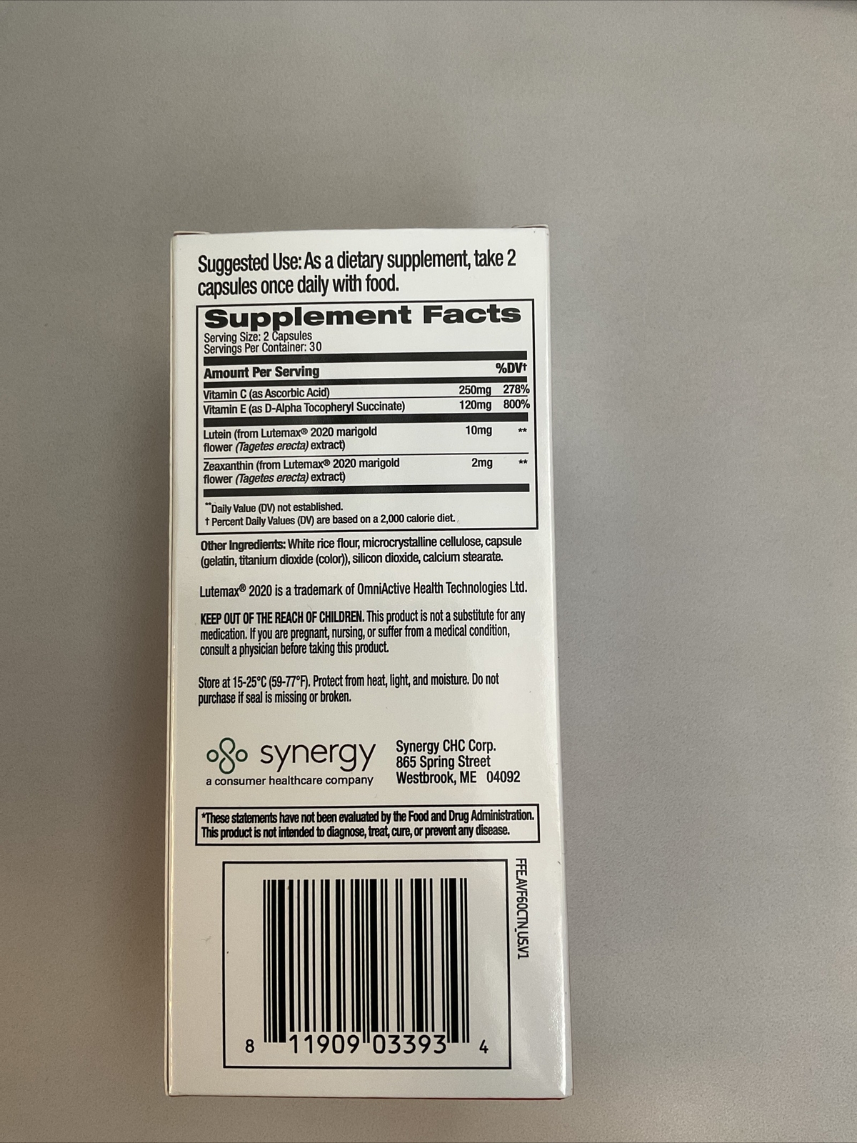 Focus Factor Advanced Vision Eye Health 60 Capsules EXP 08/2025