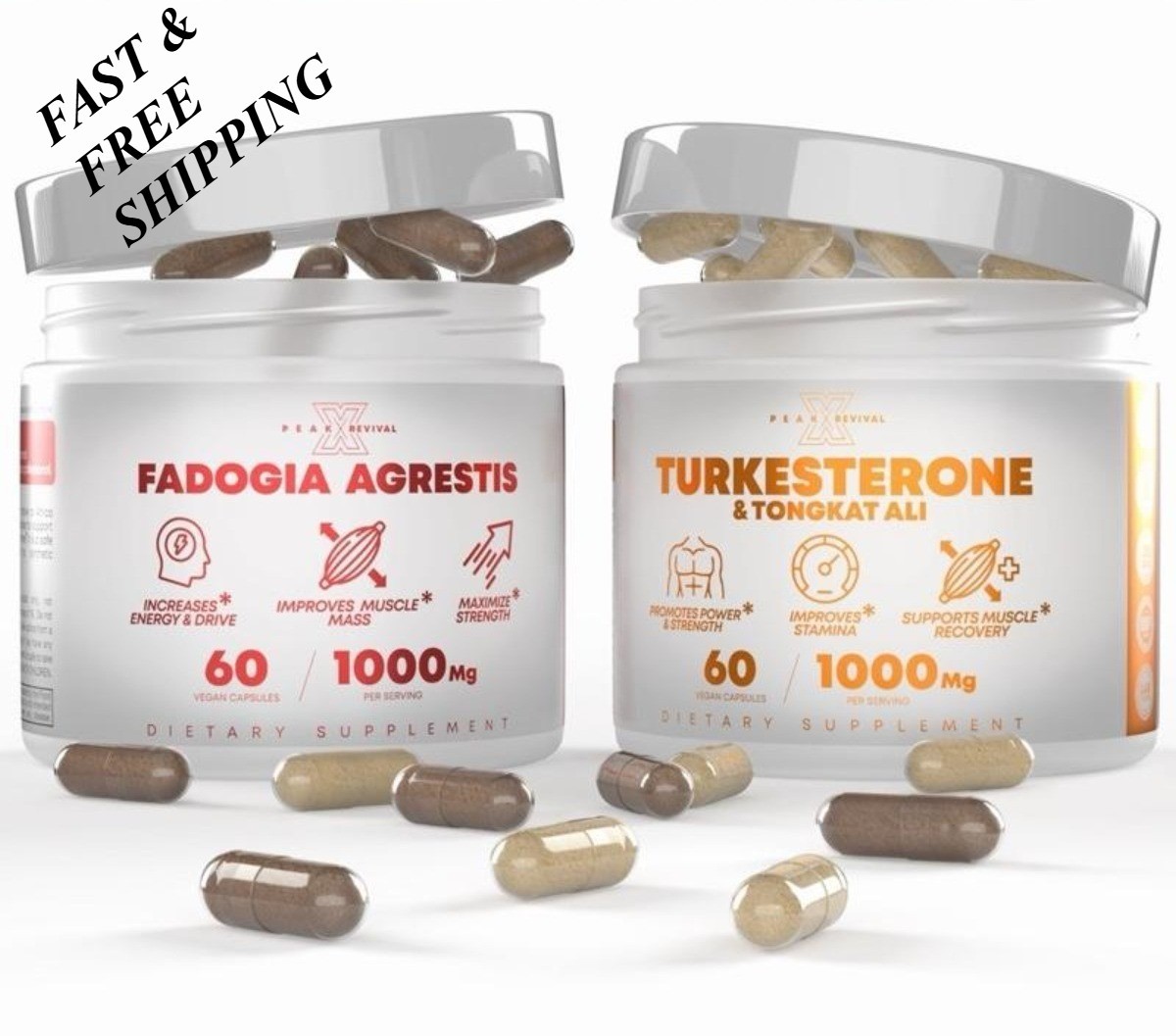 2 SETS–Peak Revival-X Muscular Stack, Test Boost,Muscle Growth & Fast Recovery