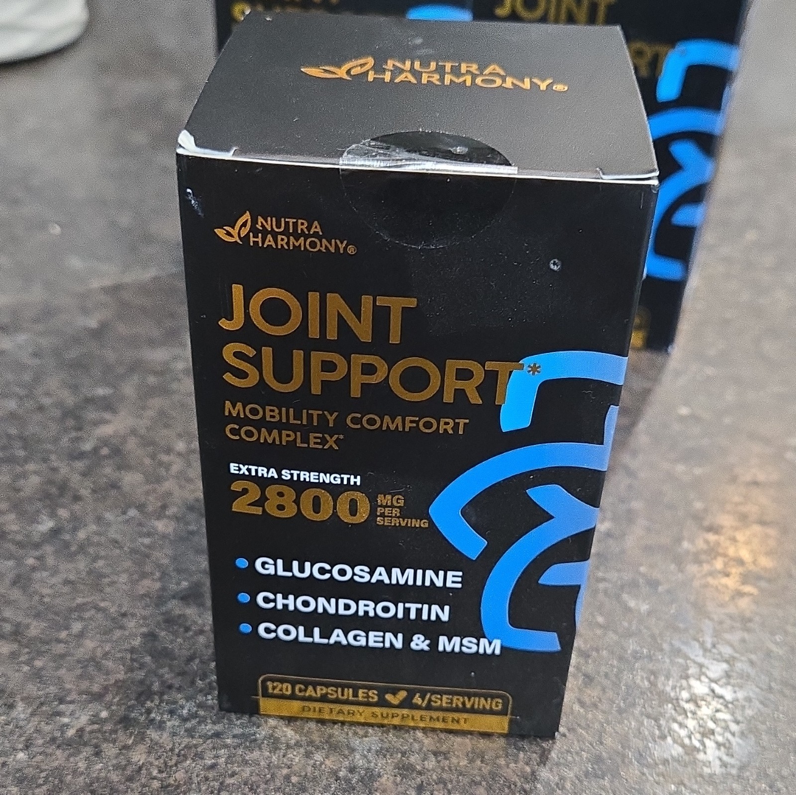 Nutra Harmony Joint Support 2800mg Glucosamine Chondroitin MSM 120 Caps