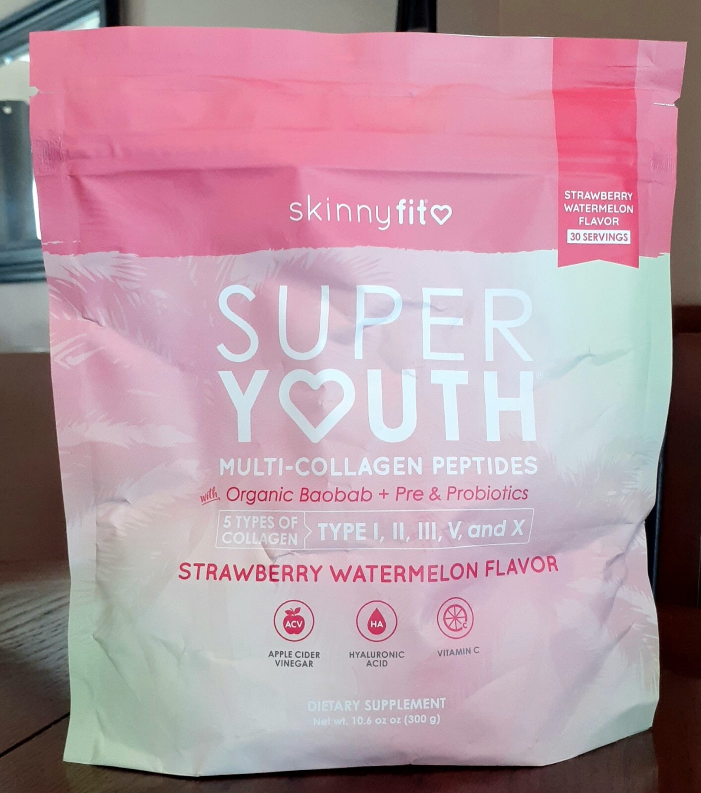 SKINNY FIT SUPER YOUTH STRAWBERRY WATERMELON (30 SERVINGS) SEALED (EXP 09/2026)