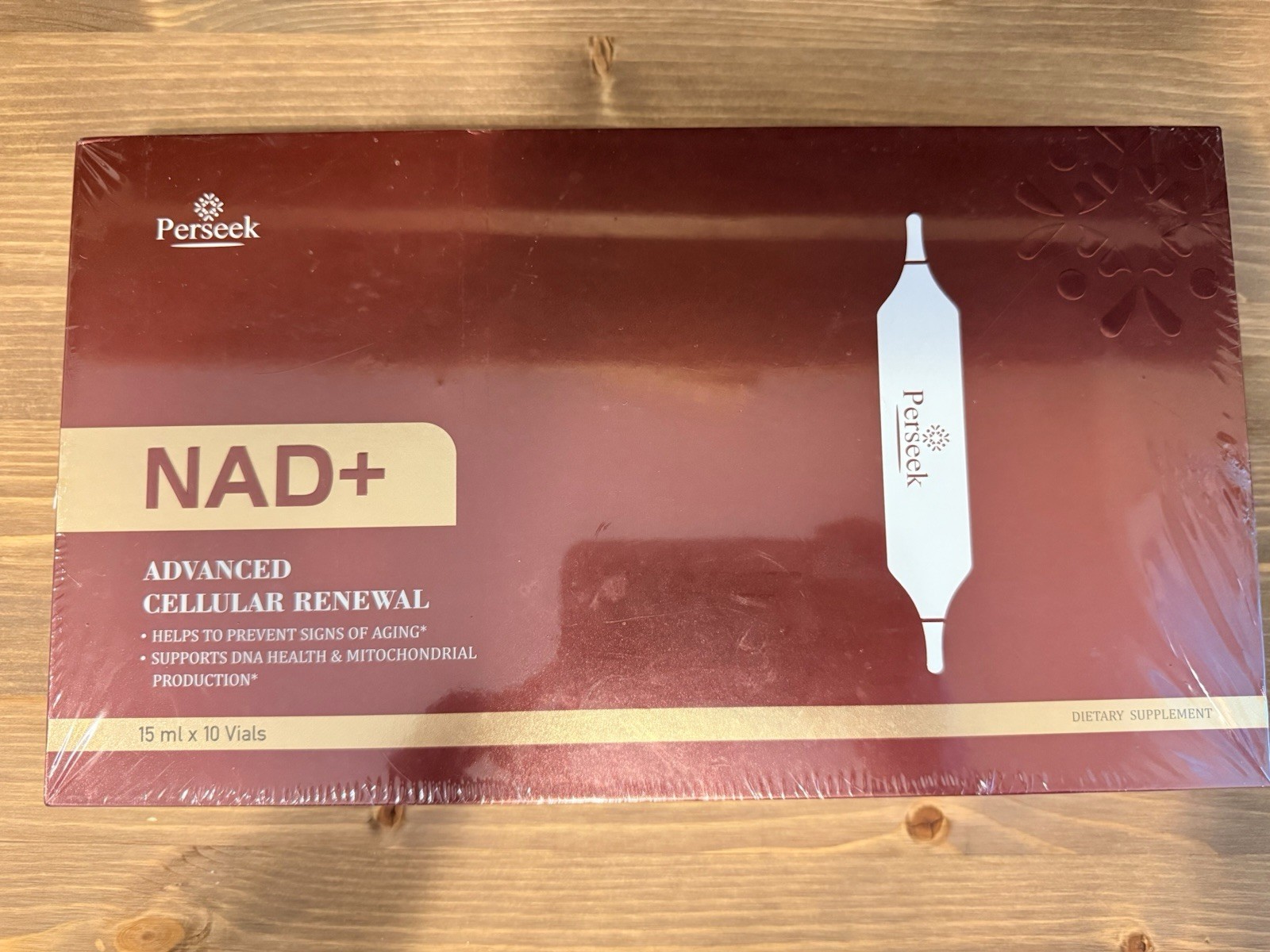 Perseek NAD+ Advanced Cellular Renewal Supplement 15ml x 10 Vials Adult