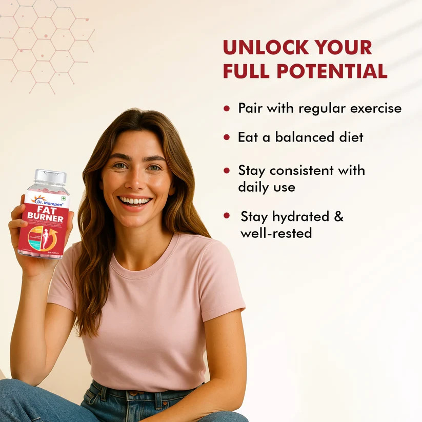 Dr. Morepen Fat Burner Supports Metabolism, Energy & Appetite Control, 60 Tabs