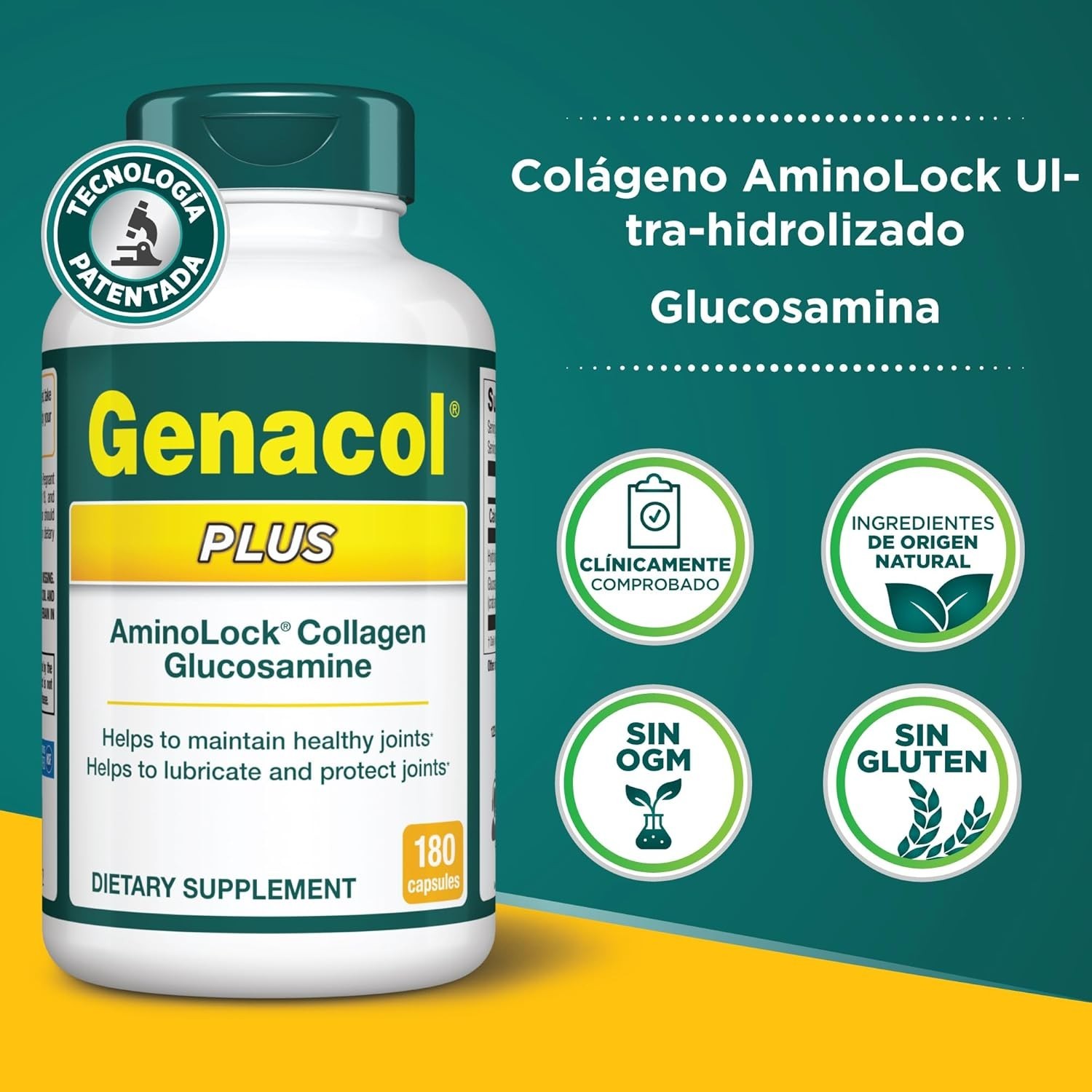 Genacol Plus Collagen Glucosamine Joint Support Supplement 180 Capsules