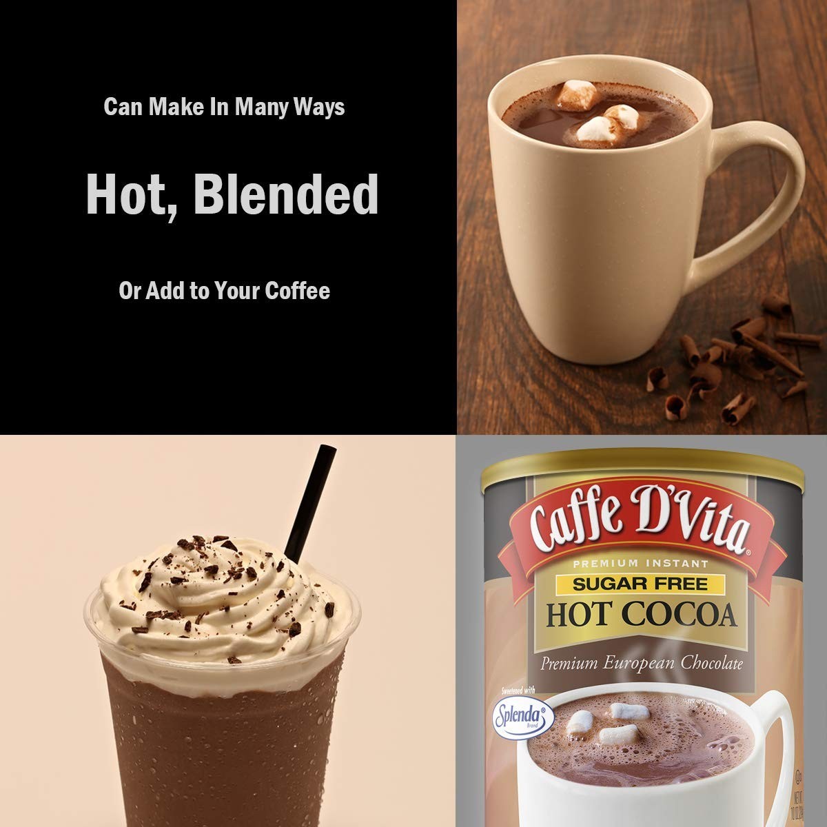 Sugar Free Hot Cocoa Mix – Gluten Free, Low Fat, No Cholesterol, No Hydrogena…