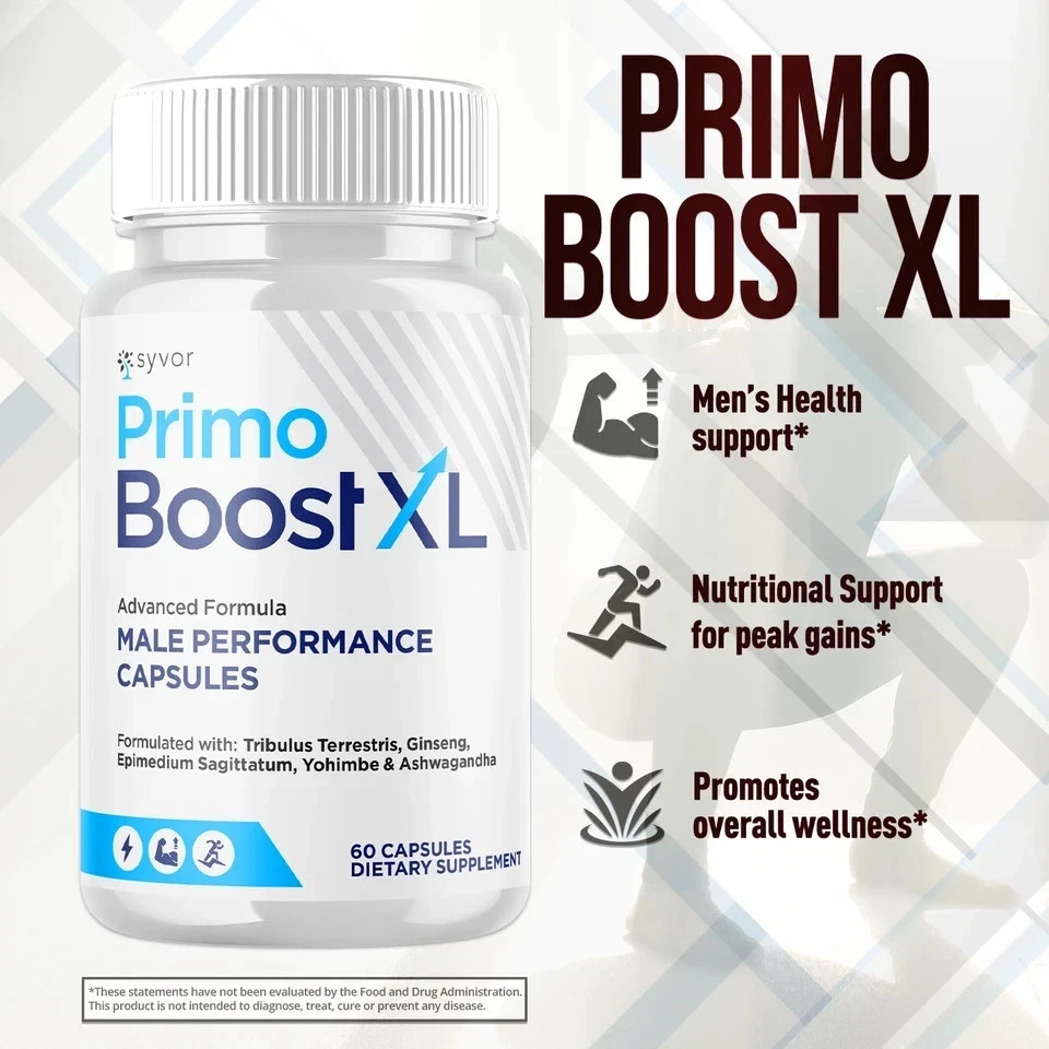 (2 Pack) Primo Boost XL innovative Male Pills PrimoBoost XL Supplement 120 Ca…