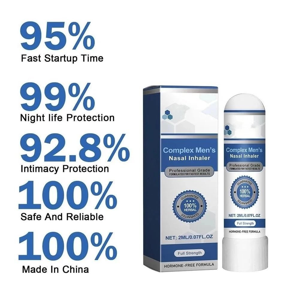Uncle Stiffy Energy Restore Prostate Inhaler, Nasal Mens Complex Inhaler, Nasal