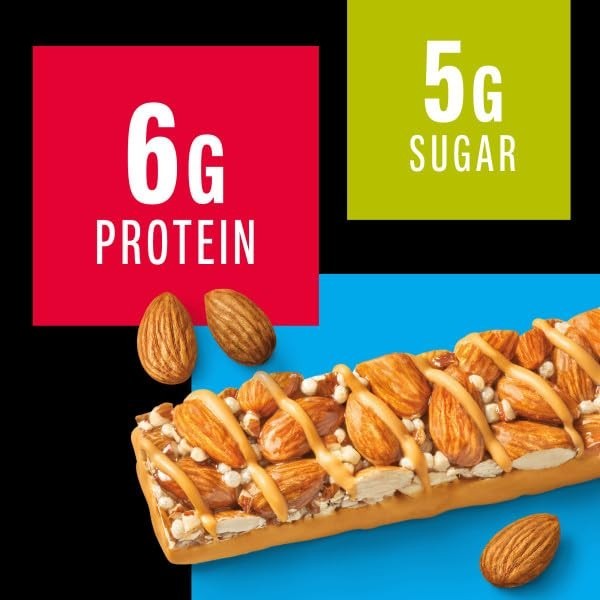 12 Count Caramel Almond & Sea Salt Snacks – Gluten Free, Low Sugar, High Fiber
