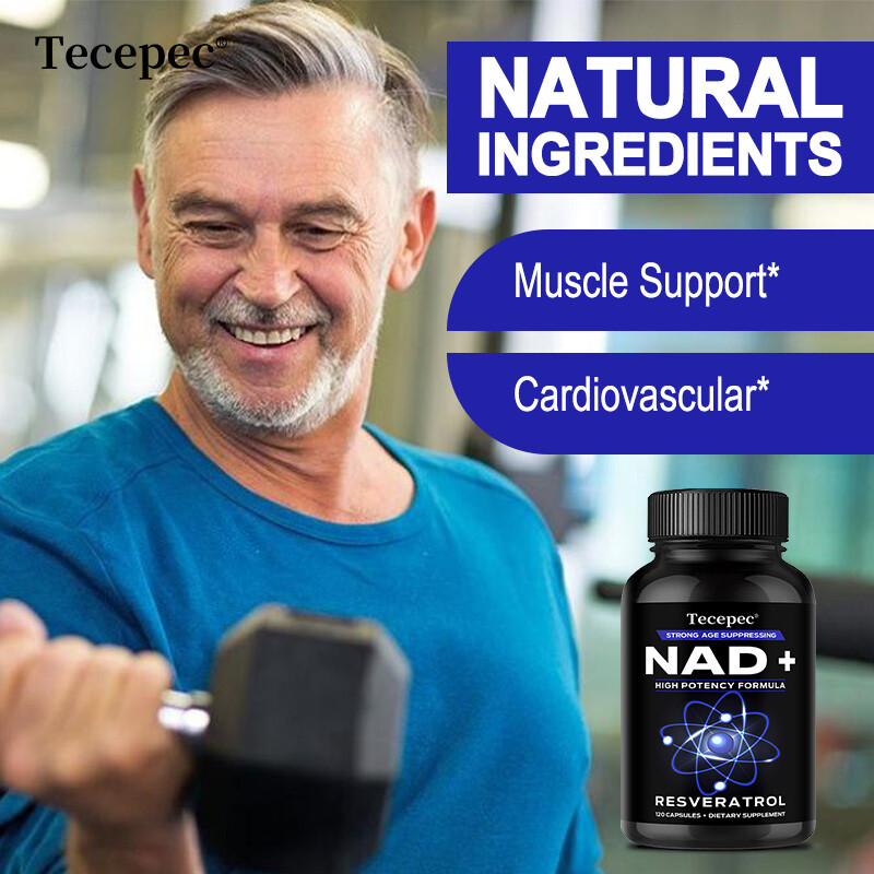 120 Ct Supplement with Nicotinamide Riboside Plus Resveratrol for Anti Aging