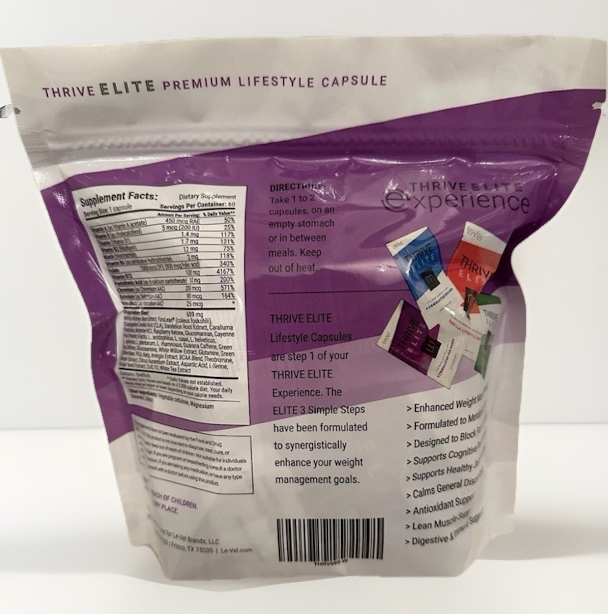 THRIVE ELITE CAPSULES WOMEN W SEALED NEW 30 PACKS 60 TOTAL CAPSULES