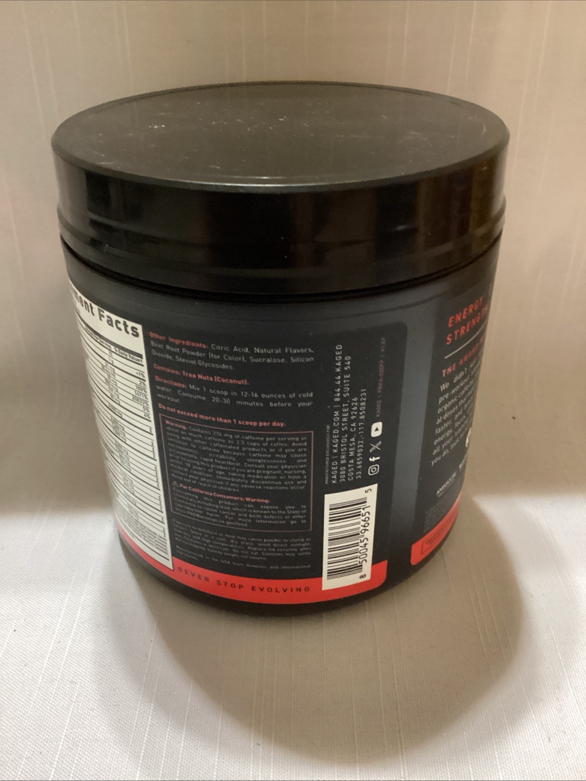 Kaged, Pre-Workout, Fruit Punch, 1.24lb 20 Servings
