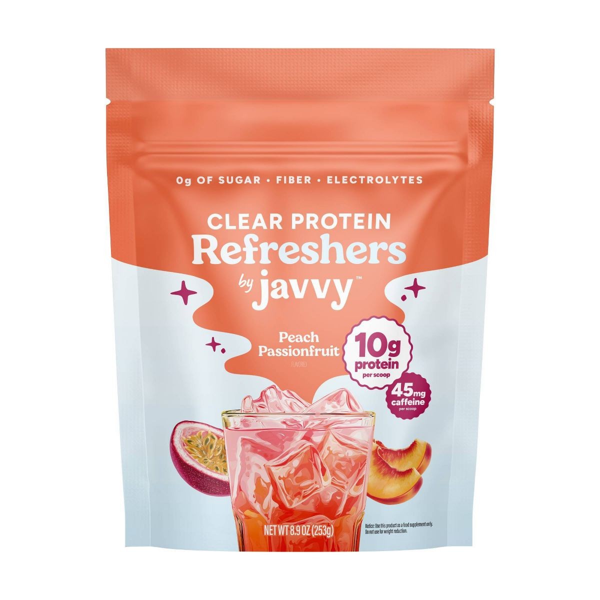 Javvy Clear Protein Refresher Variety Pack 3 Flavors 10g Protein 0g Sugar