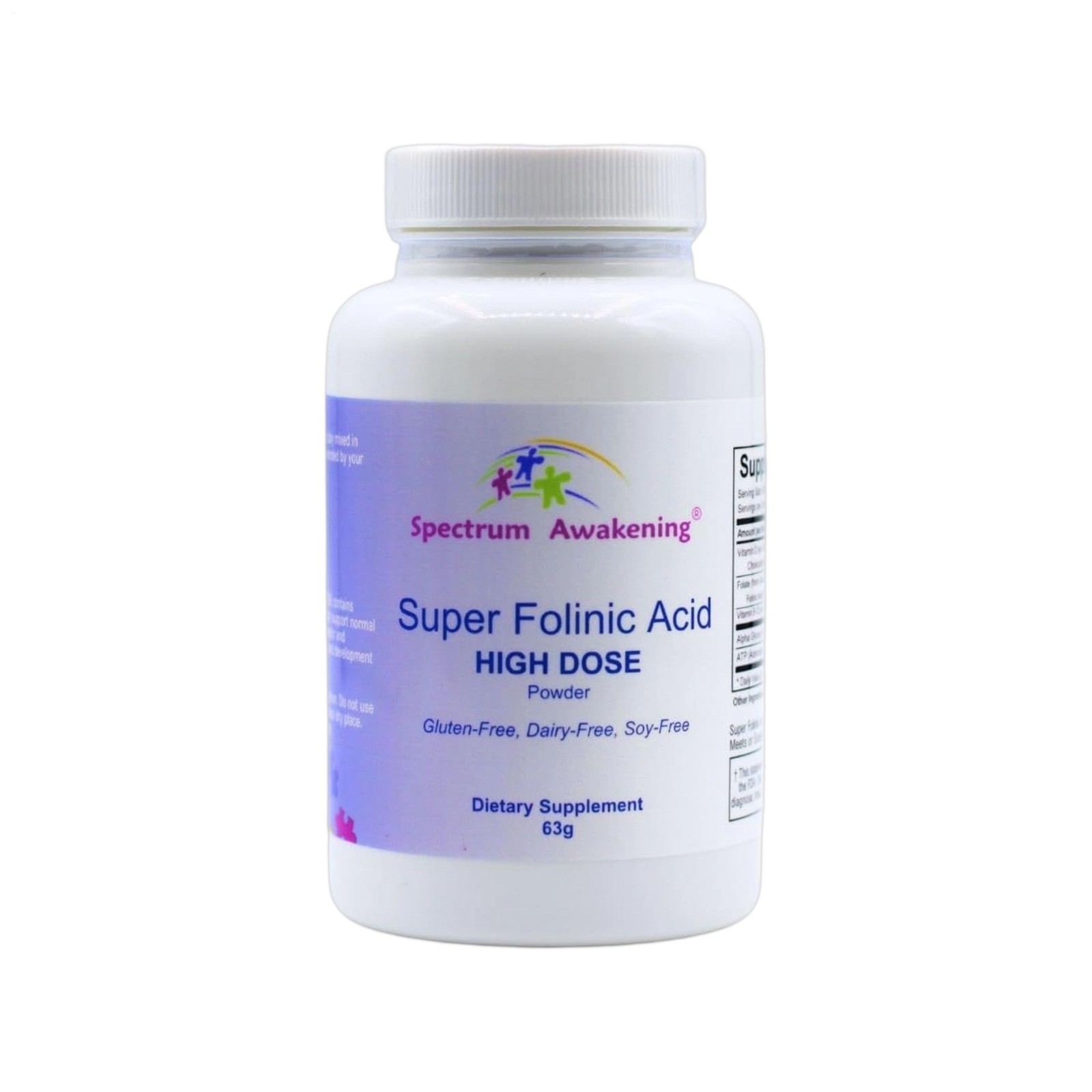 “Enhanced Spectrum Awakening Super Folinic Acid High Fine Dose Powder.”