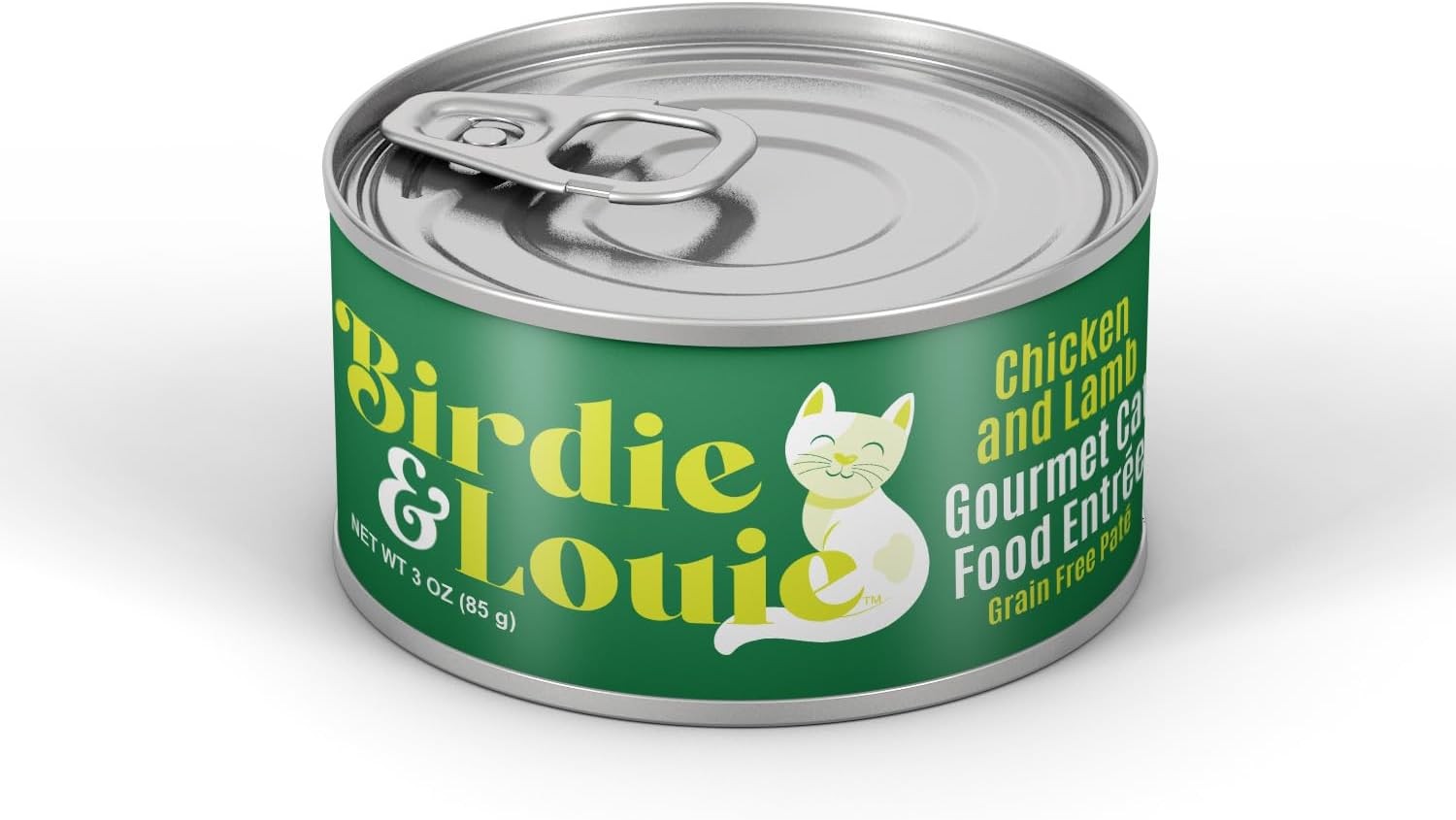 Birdie & Louie Wet Cat Food Chicken and Lamb Pate 3oz (36 Cans)