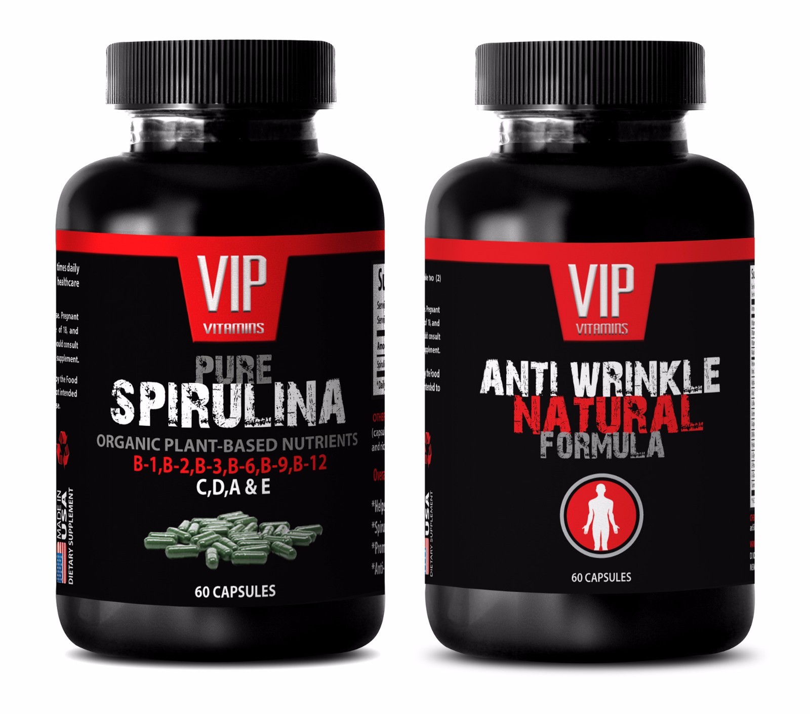 Antioxidant formula – SPIRULINA – ANTI WRINKLE COMBO – coenzyme a supplement